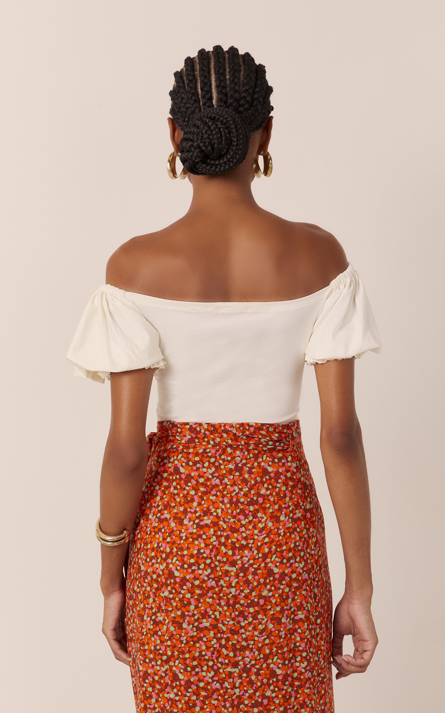 Body Malha Textura Off White