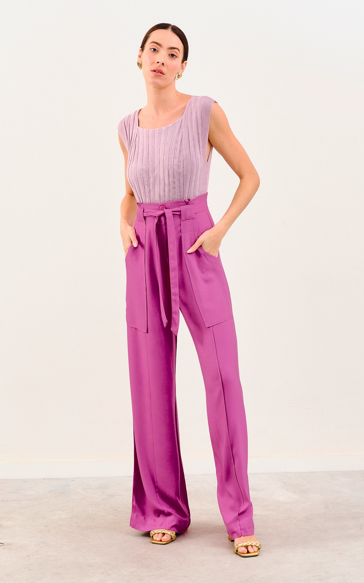 Body Tricot Casual Lavanda