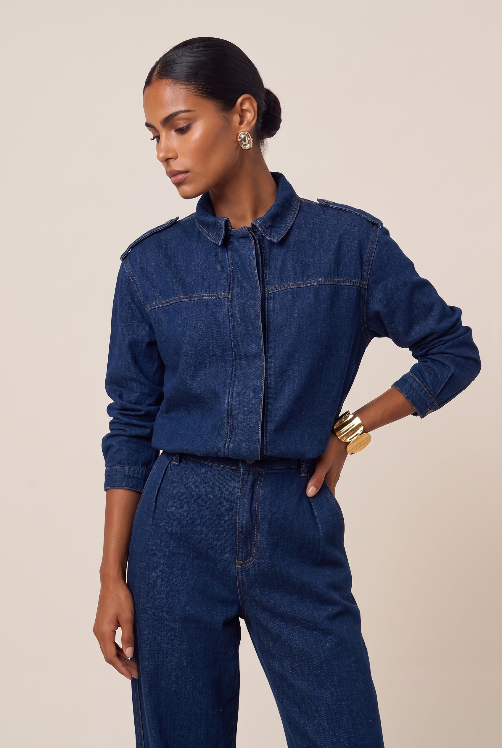 Bomber Dust Jeans Escuro