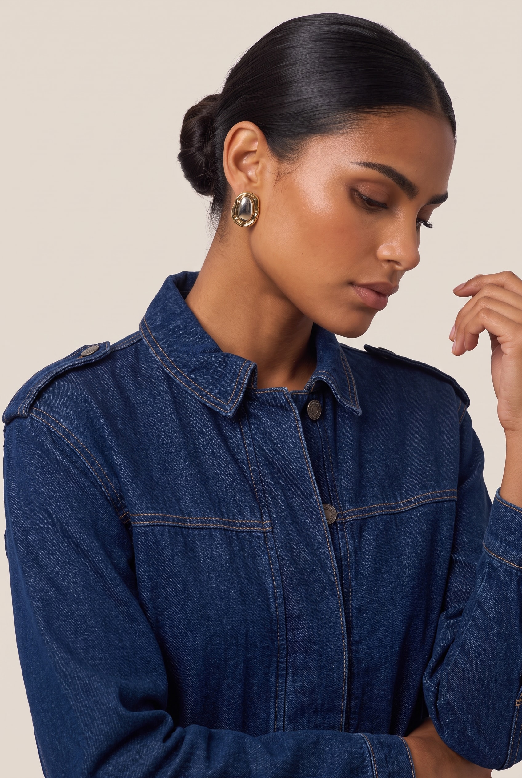 Bomber Dust Jeans Escuro