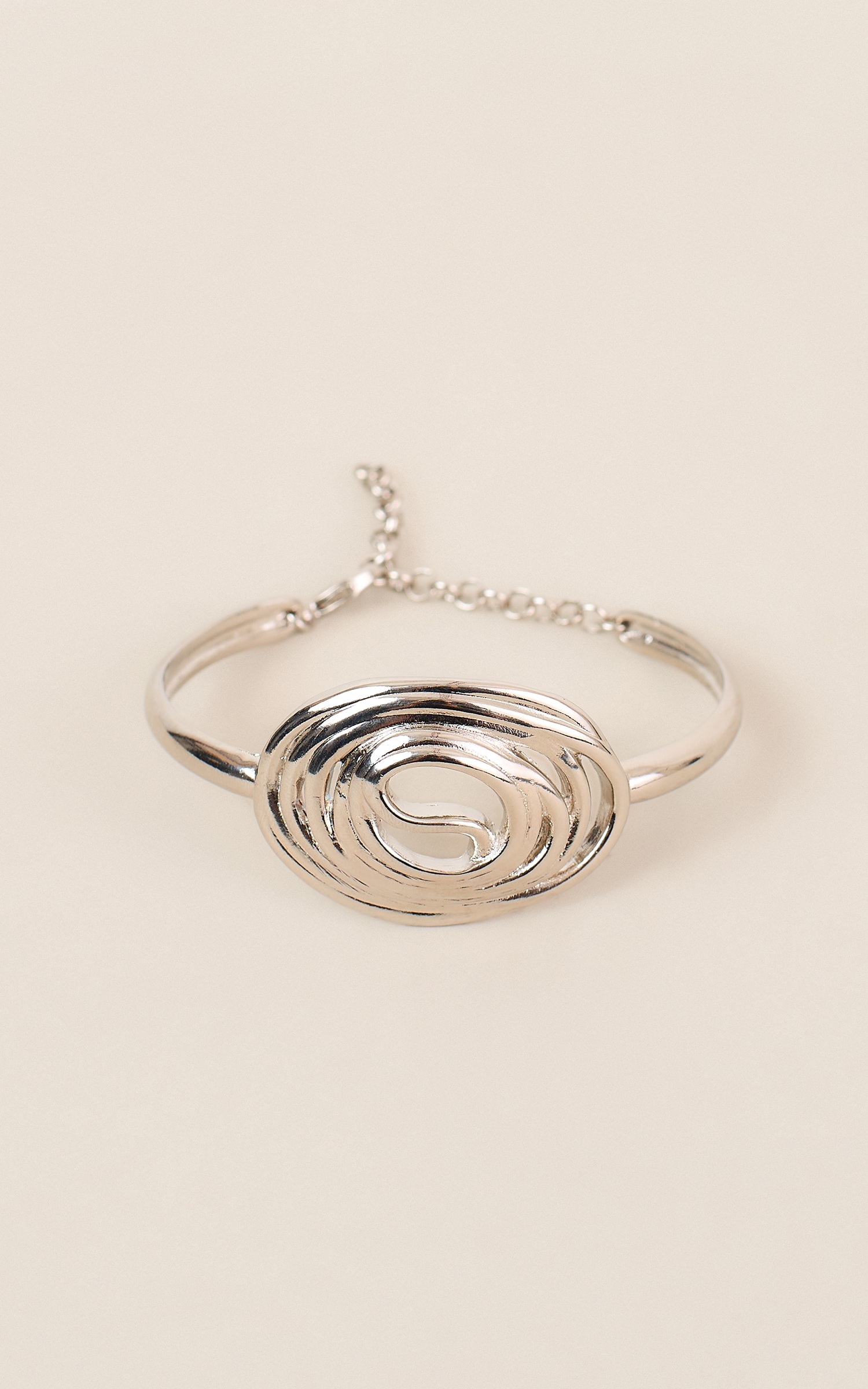 Bracelete Espiral Prata