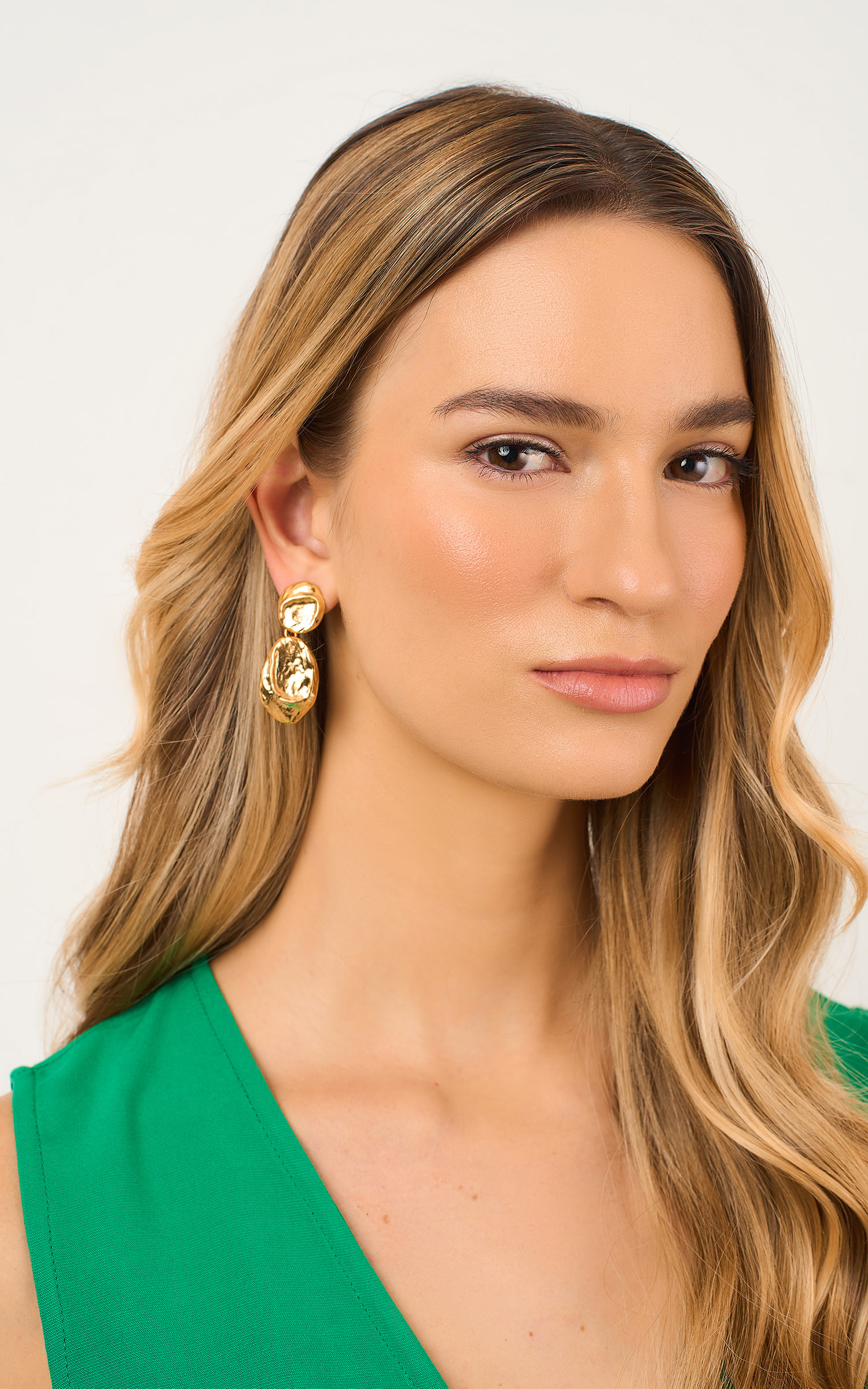 Brinco Duo Organic Ouro