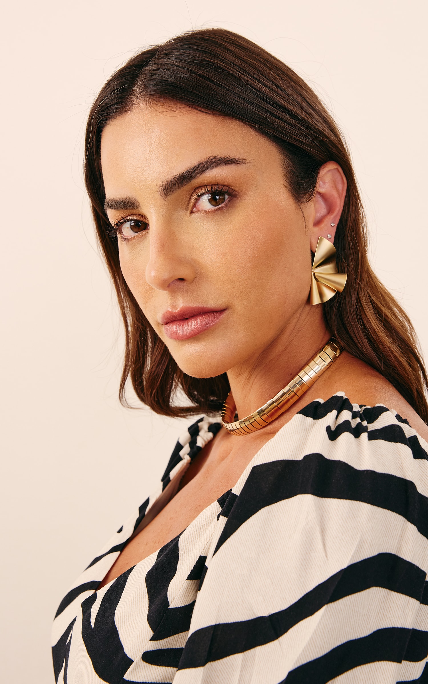 Brinco Meia Lua Dourado