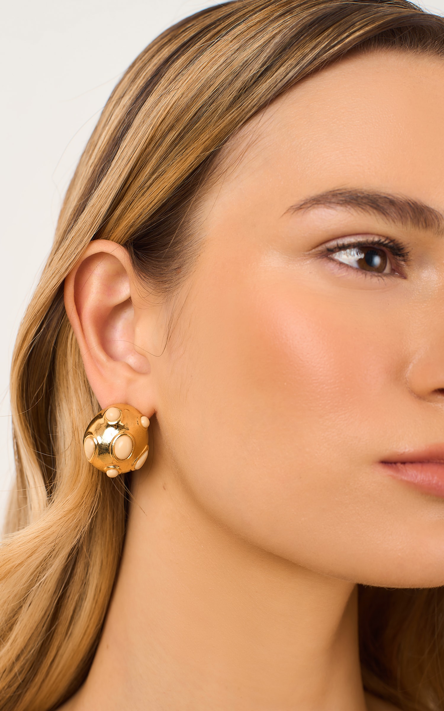 Brinco Mix Resina Dourado