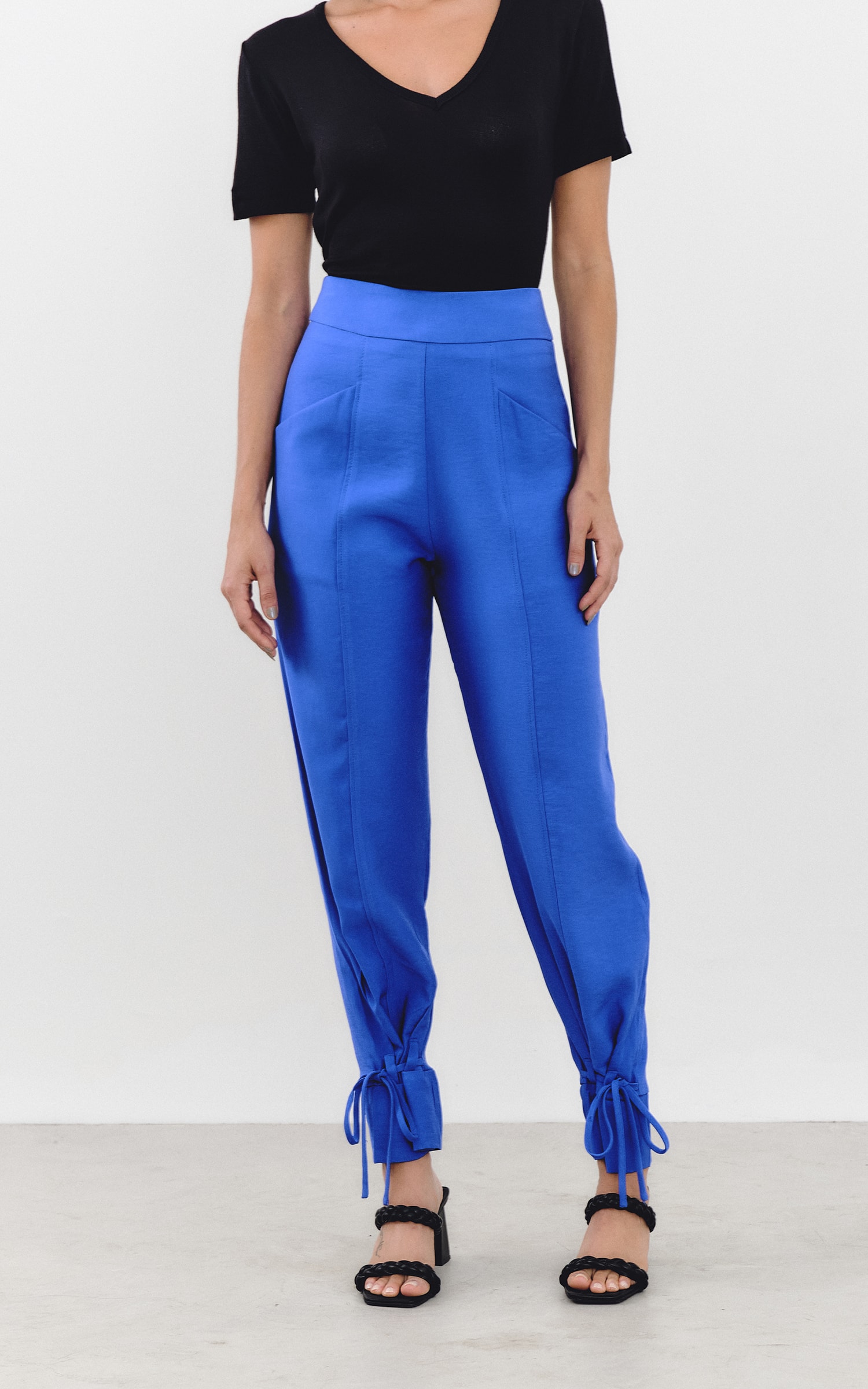 Calça Amarração Self Azul Royal