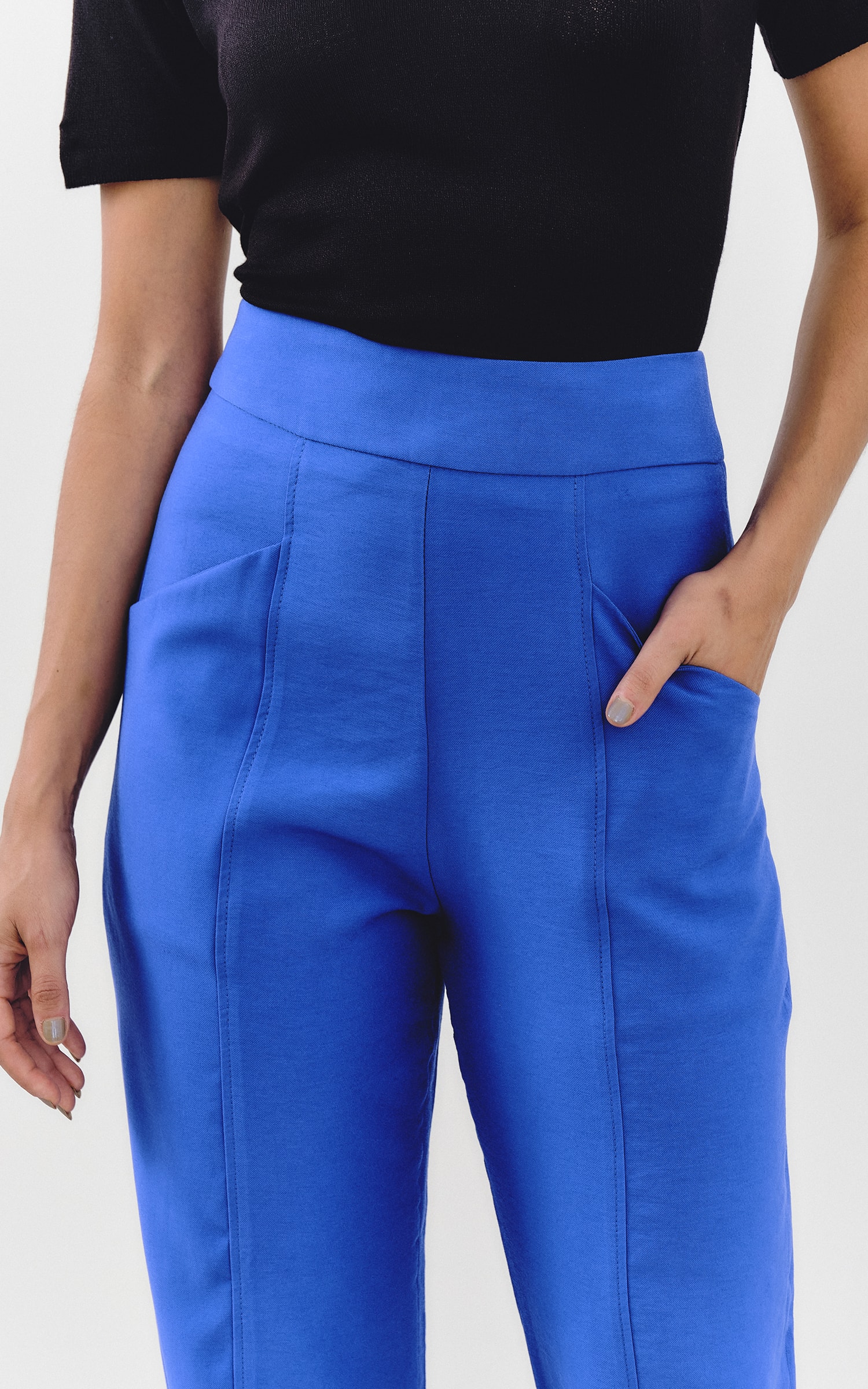 Calça Amarração Self Azul Royal