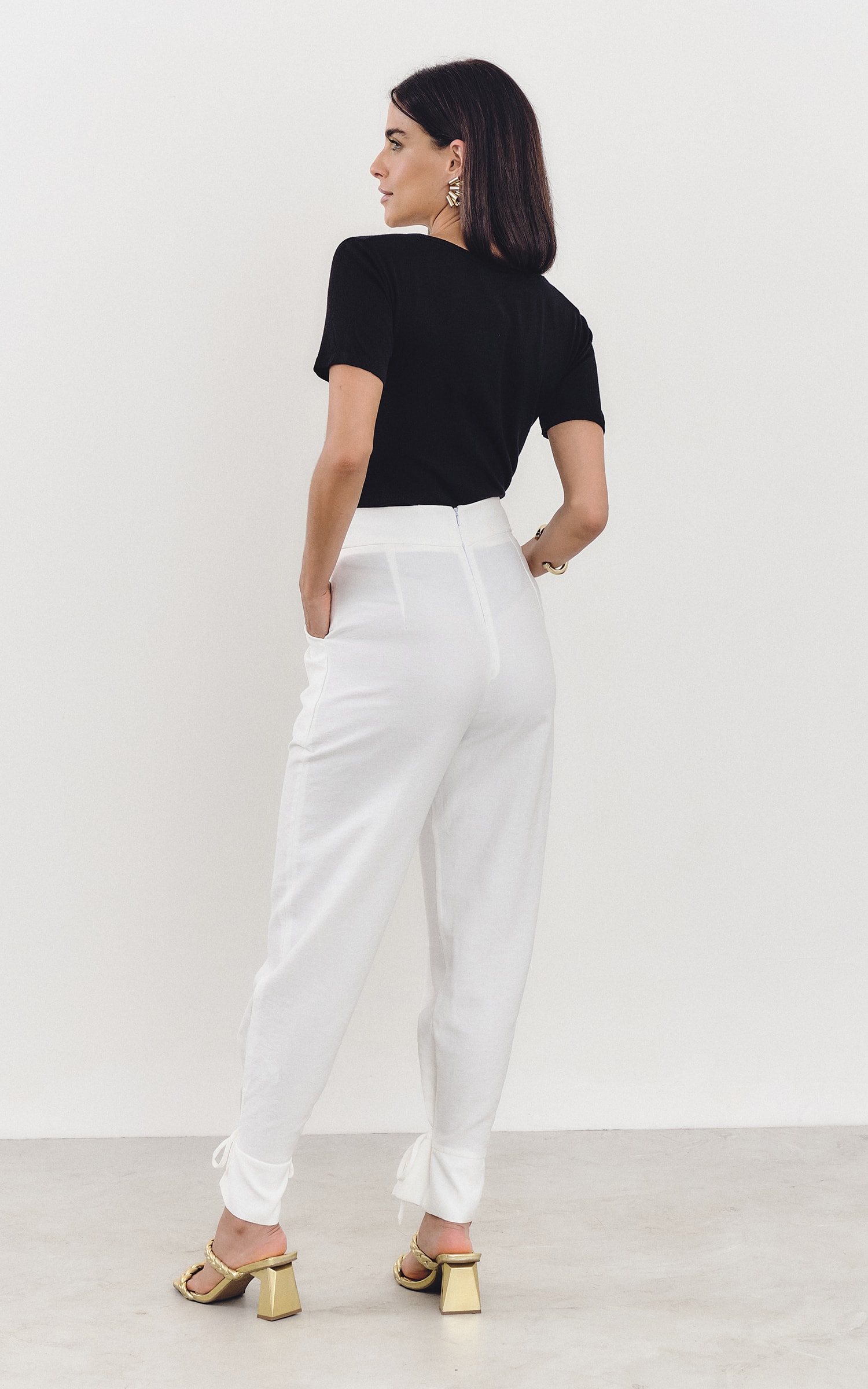 Calça Amarração Self Off White
