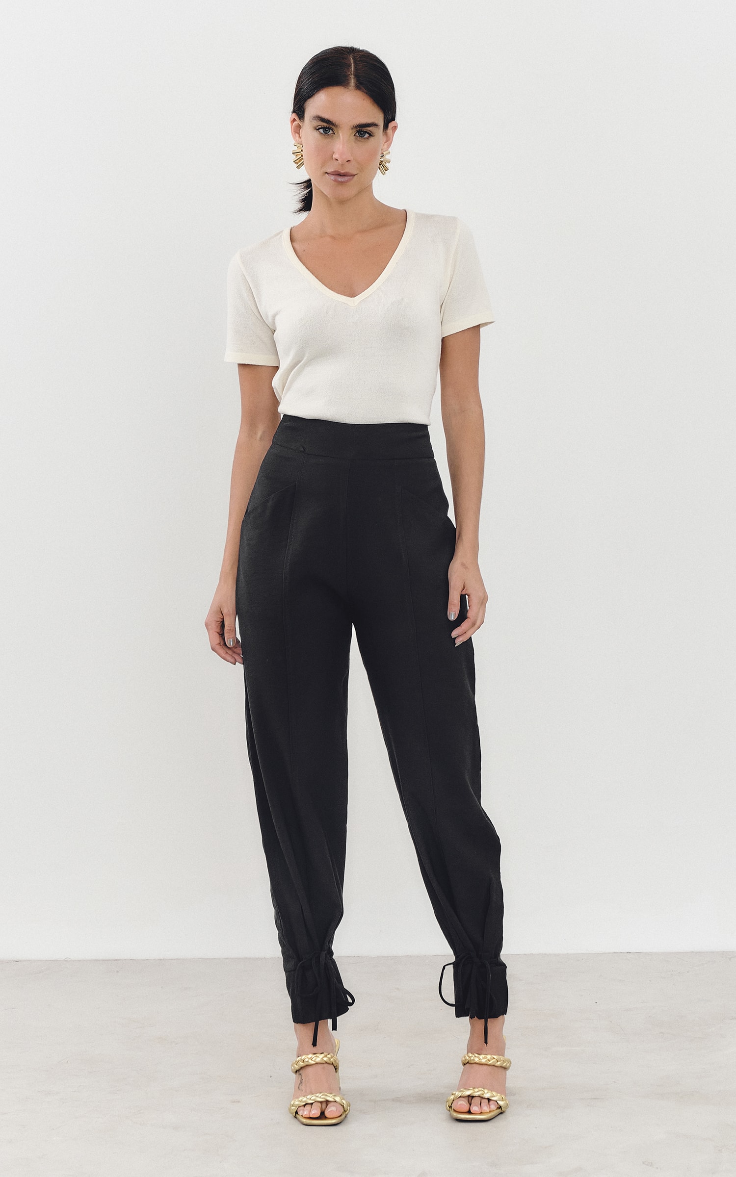 Calça Amarração Self Preto