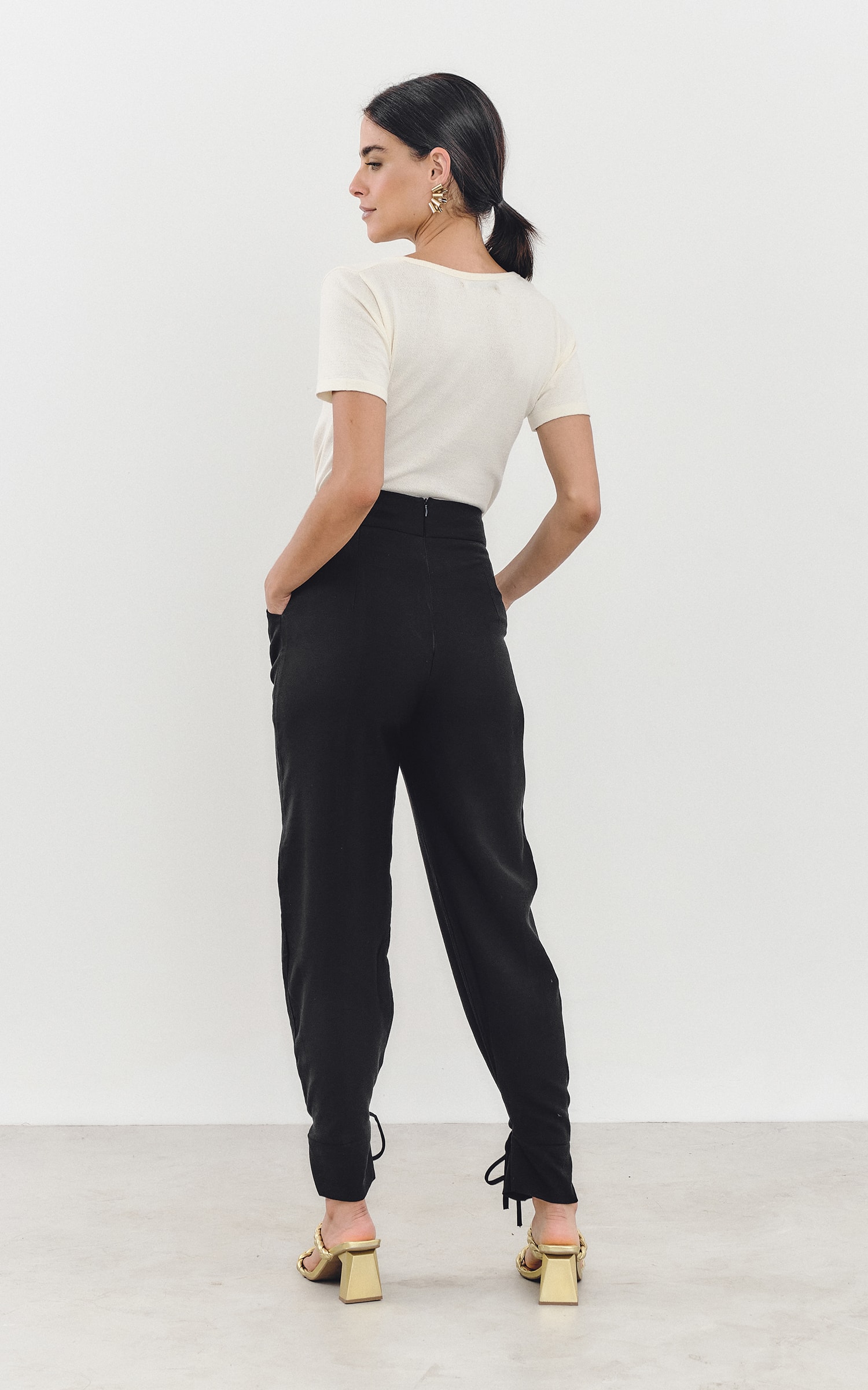 Calça Amarração Self Preto