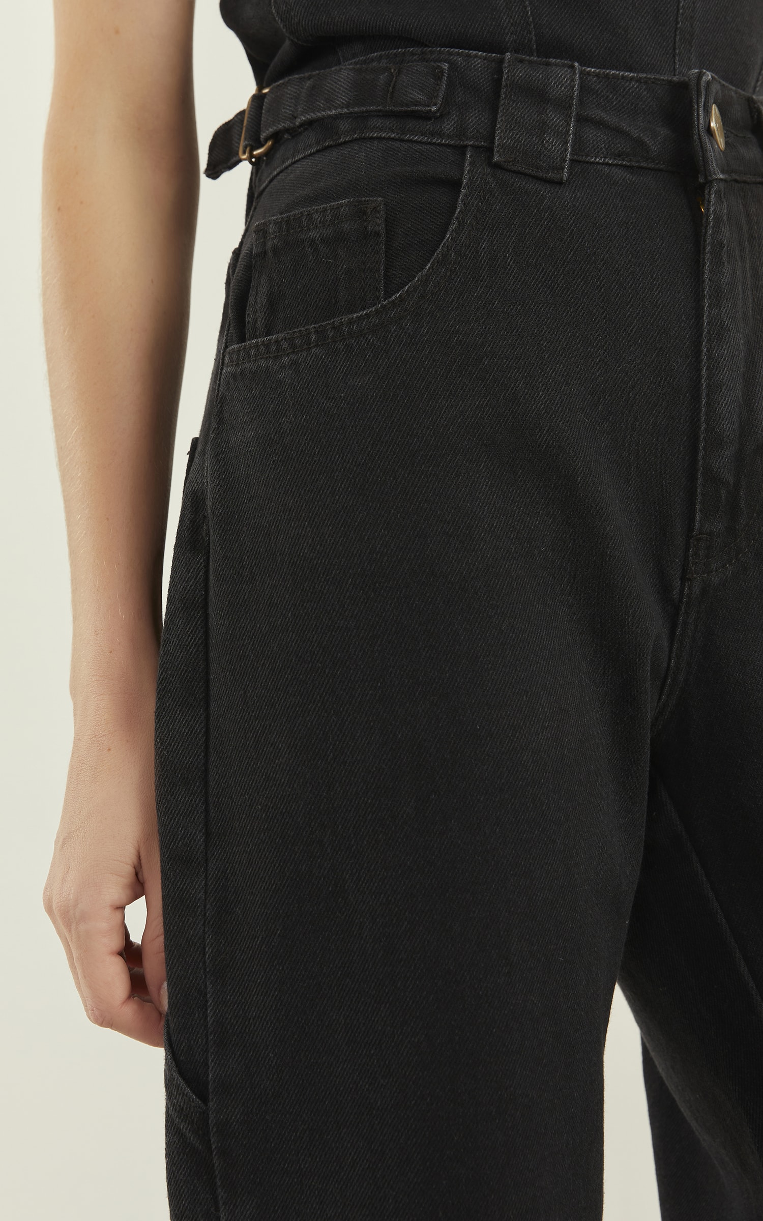 Calça Black Jeans Wide Leg Preto