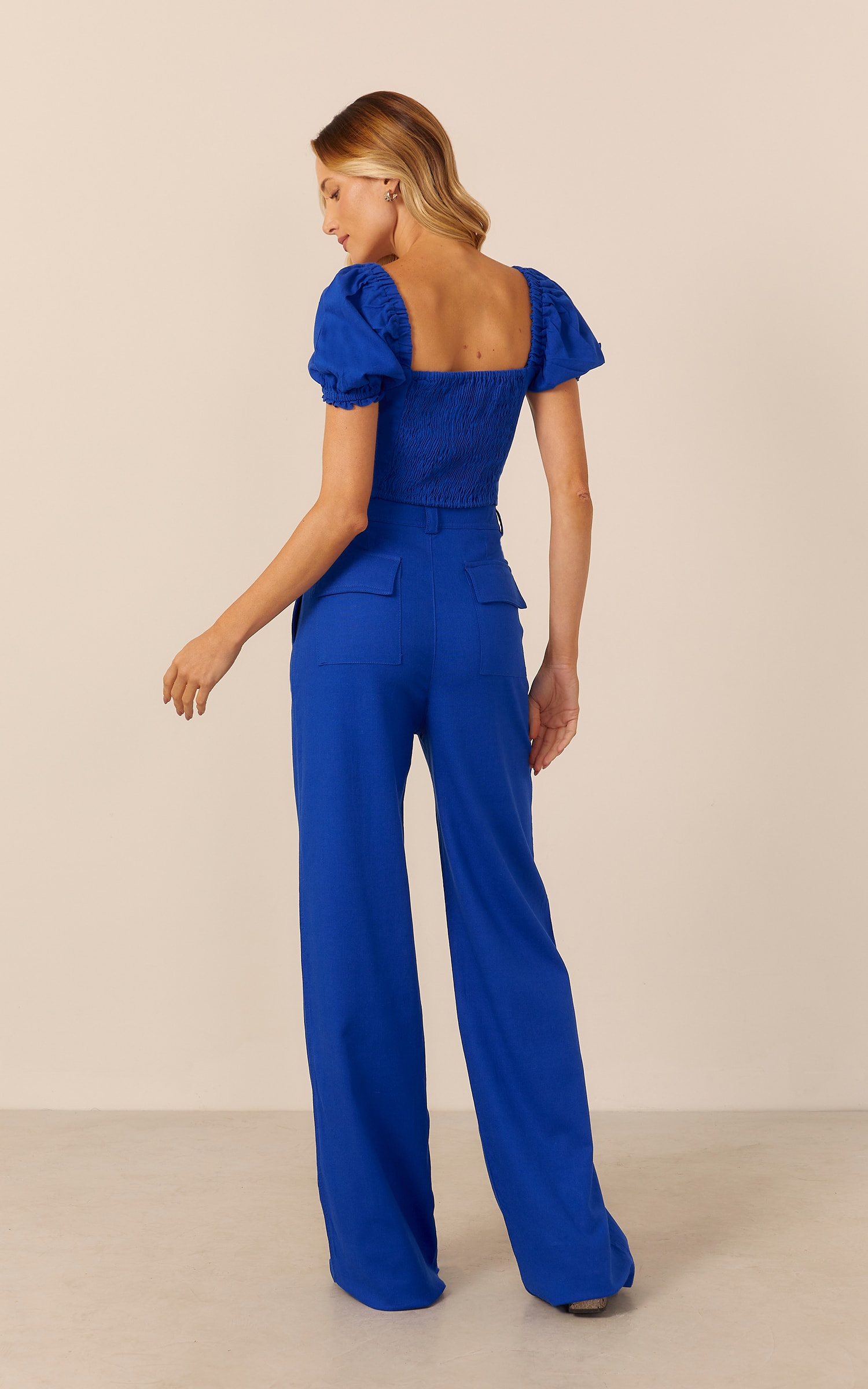 Calça Caminhos Bolso Azul Royal