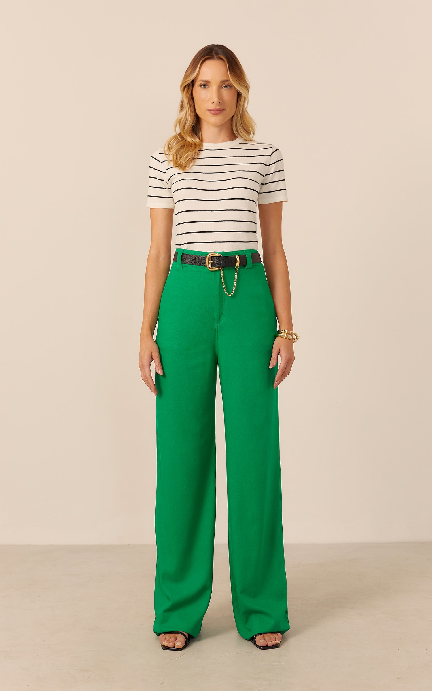 Calça Caminhos Bolso Verde Bandeira