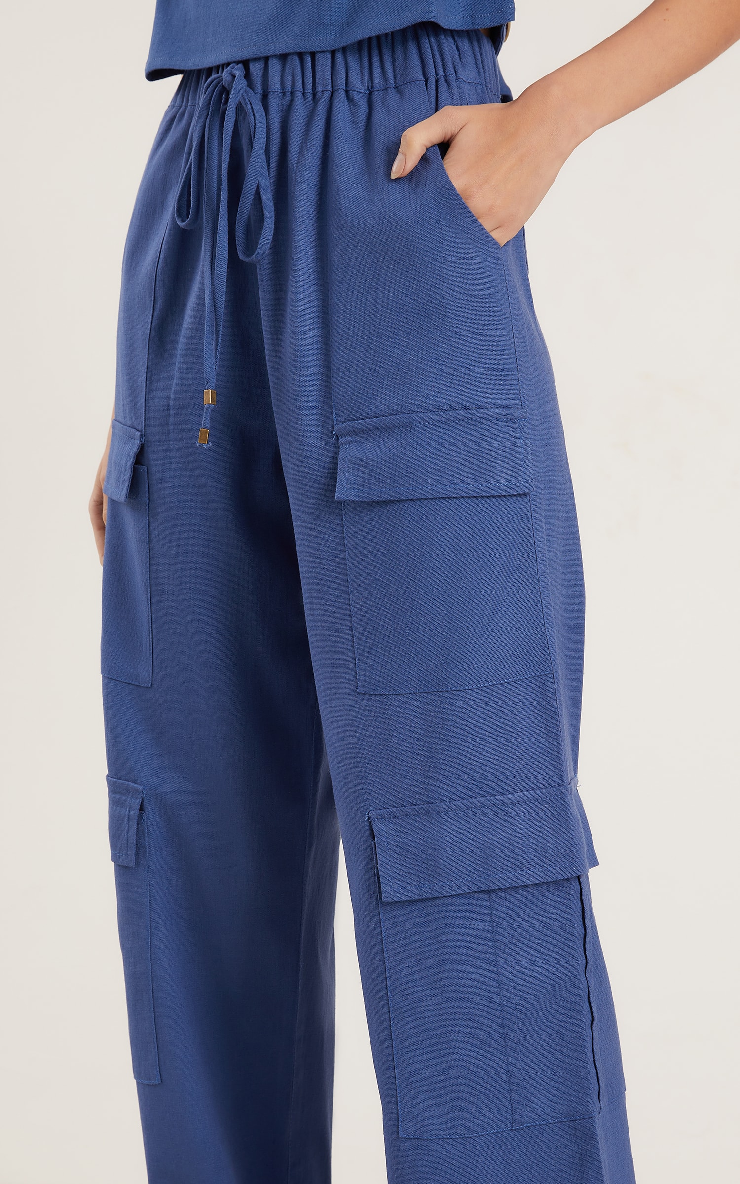 Calça Cargo Aldeia Azul Denim