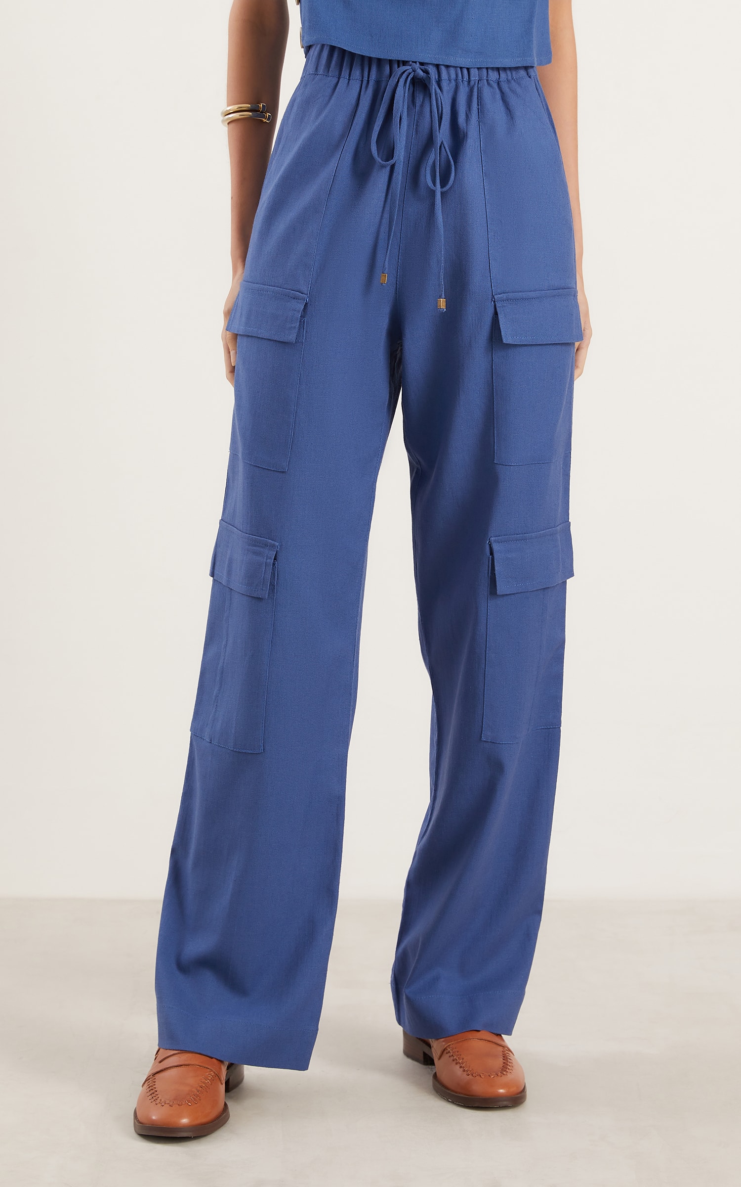 Calça Cargo Aldeia Azul Denim