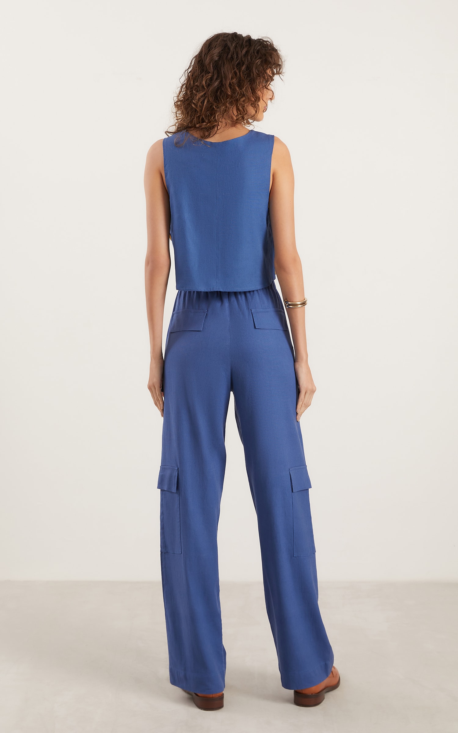 Calça Cargo Aldeia Azul Denim