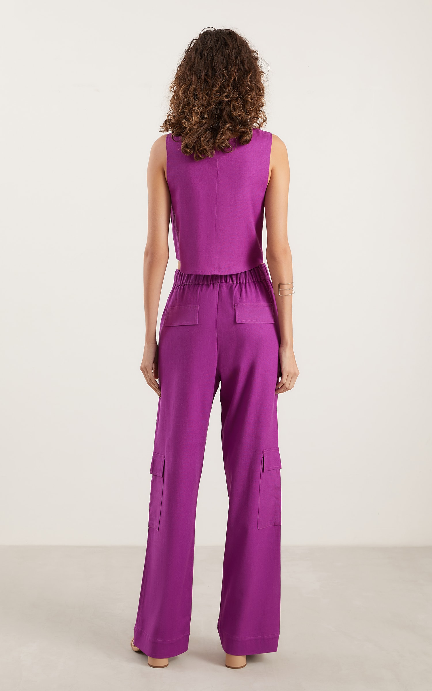 Calça Cargo Aldeia Roxo