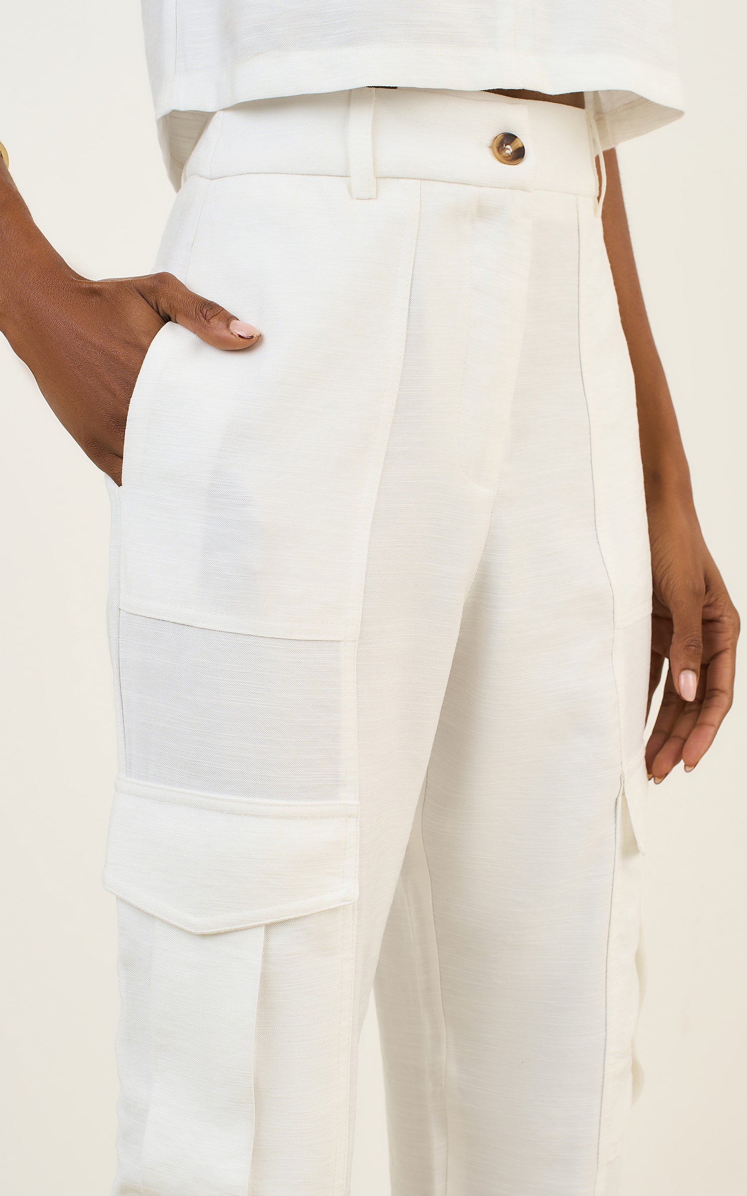 Calca Cargo Amaranto Off White