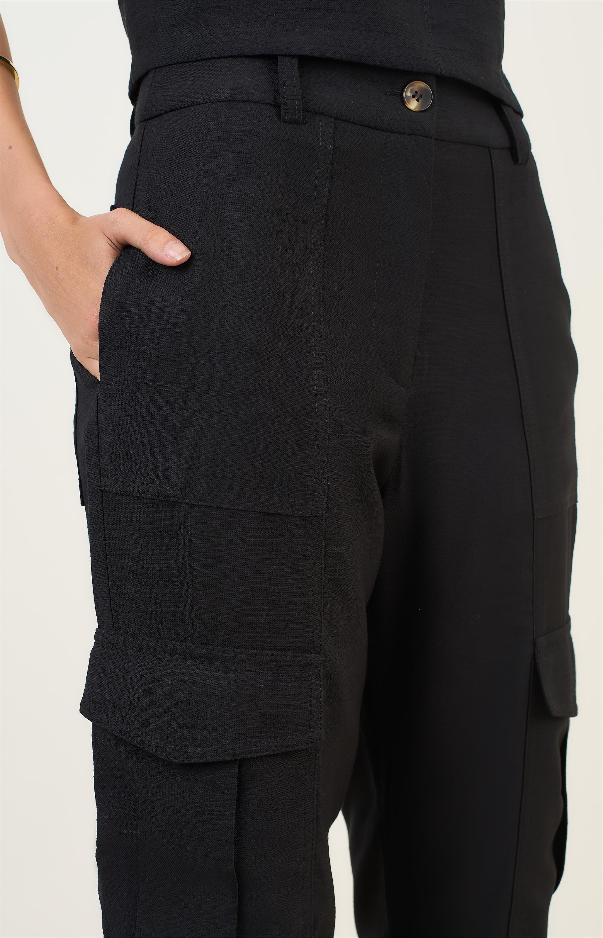 Calca Cargo Amaranto Preto