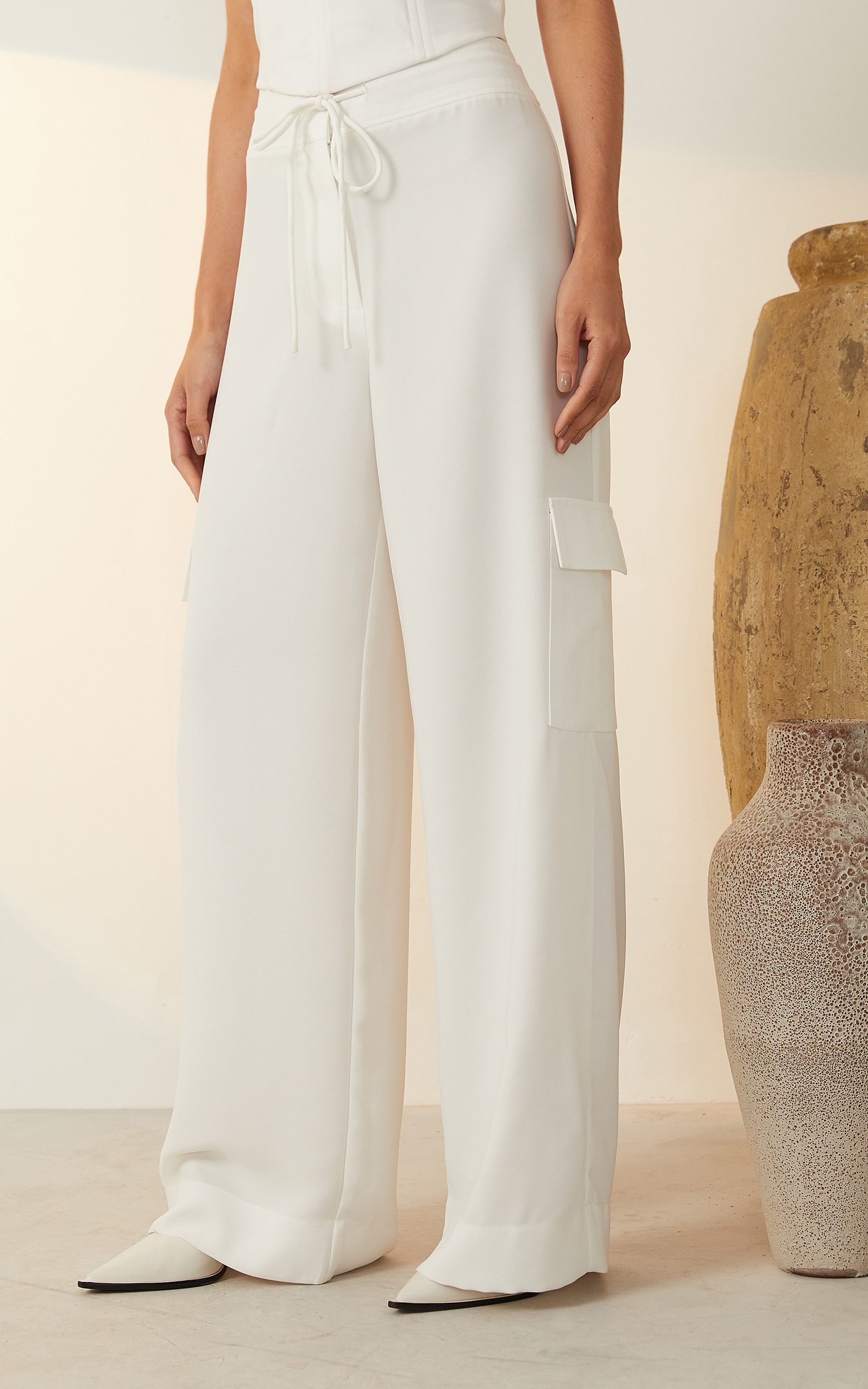 Calça Cargo Deluxe Off White