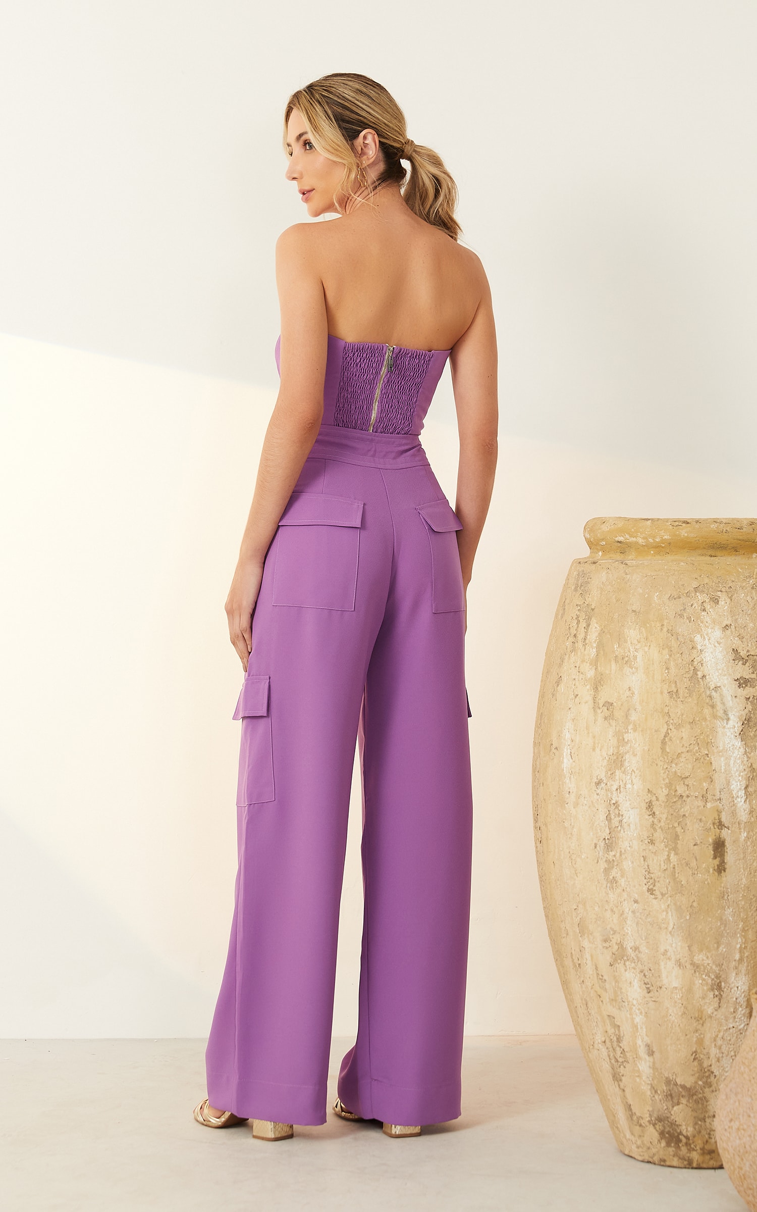 Calça Cargo Deluxe Violeta