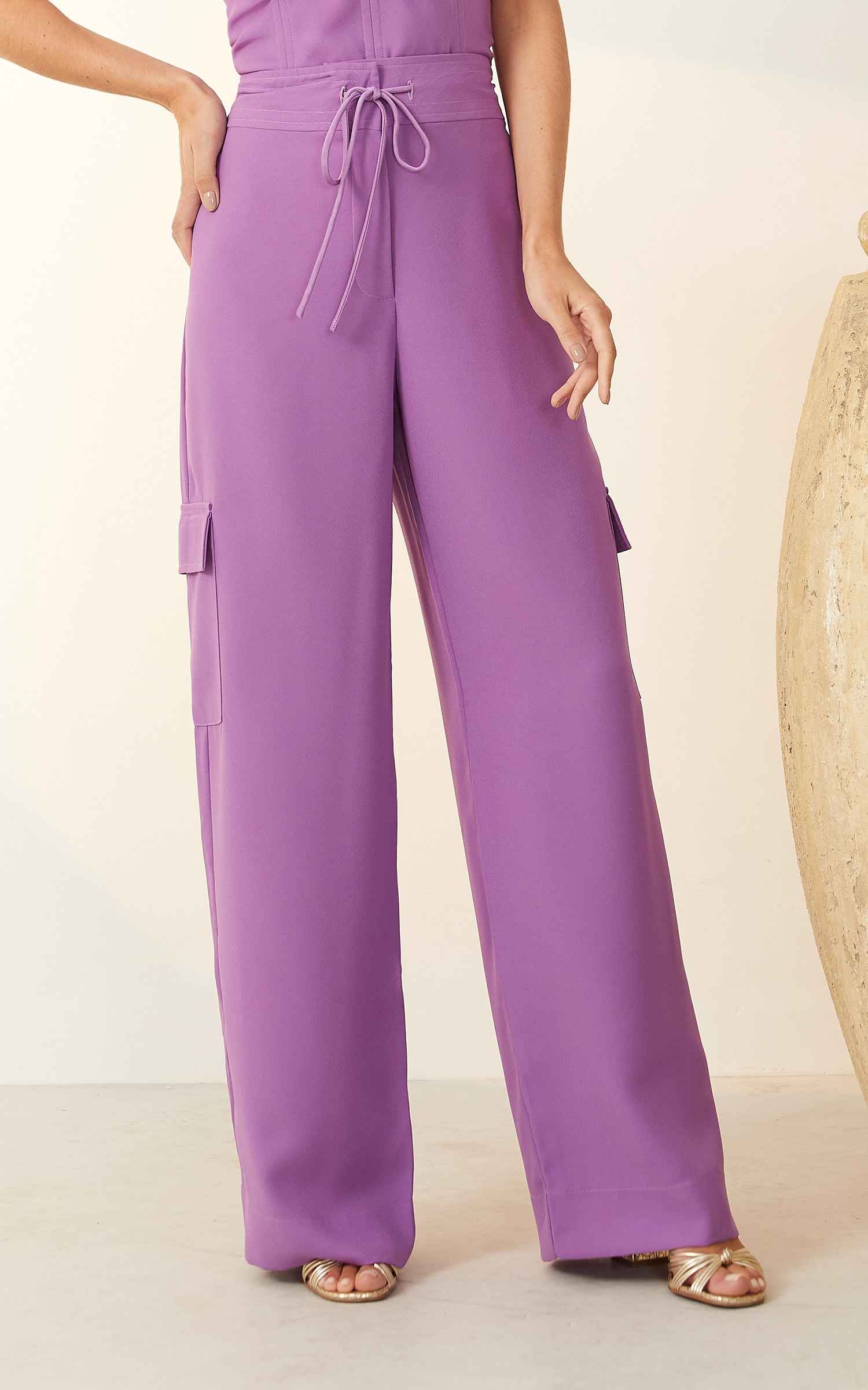 Calça Cargo Deluxe Violeta