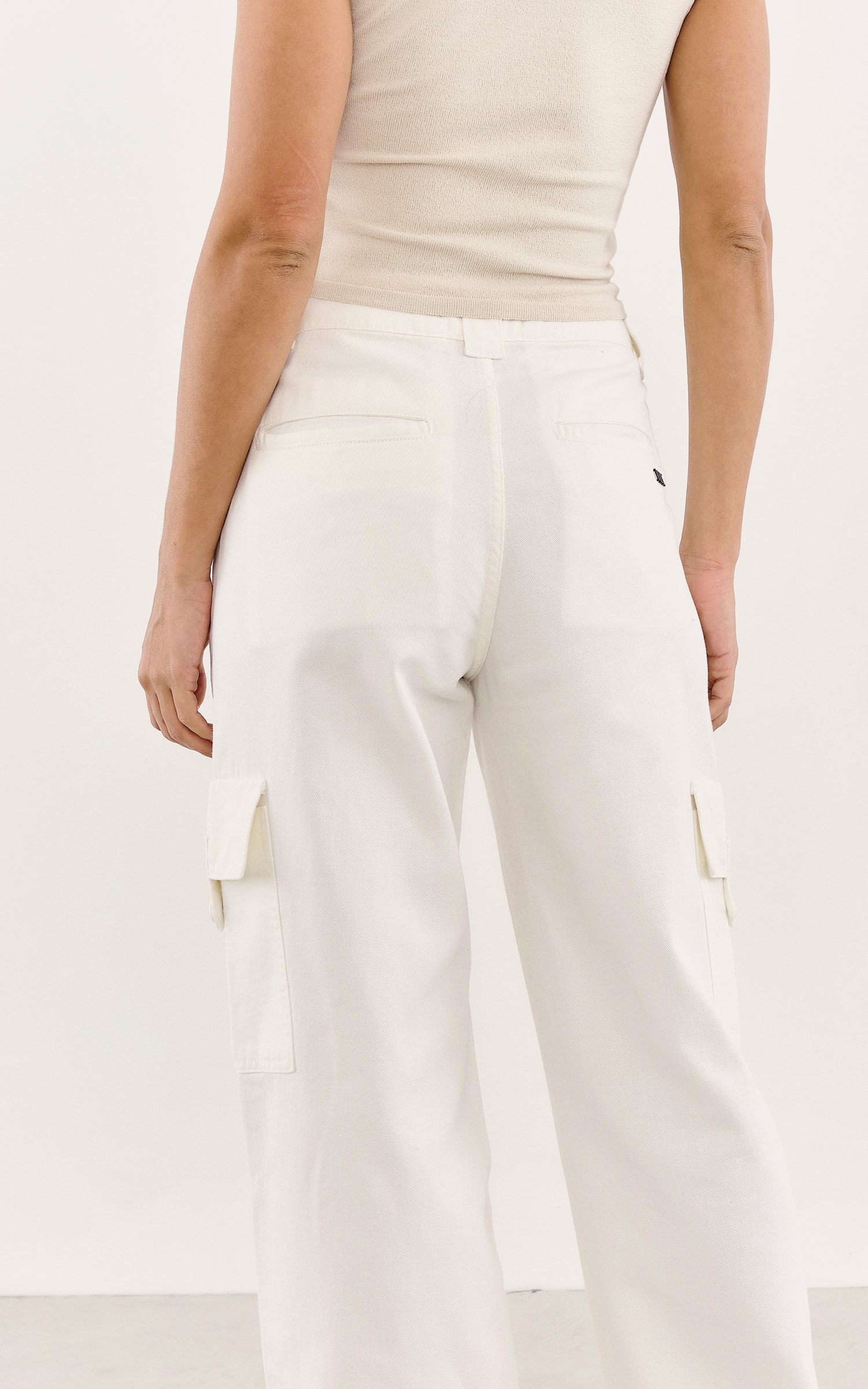 Calça Cargo Sarja Off White