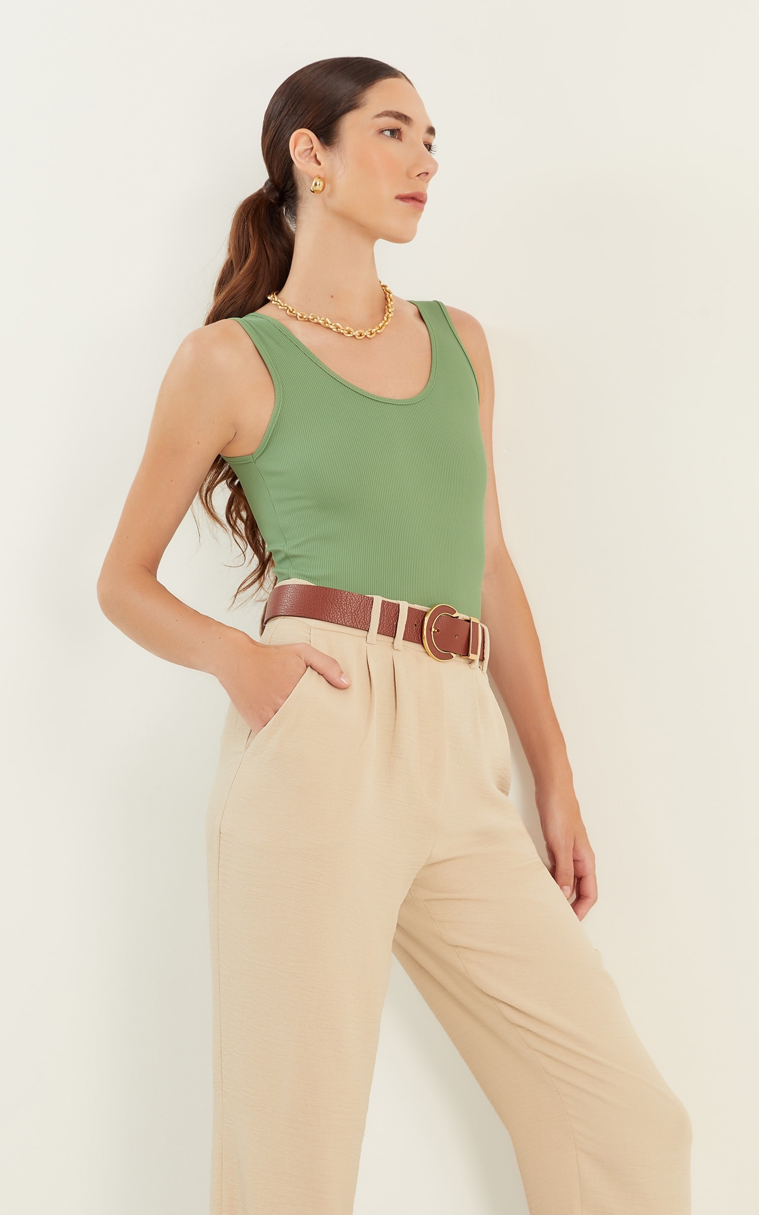 Calça Carmel Color Cru