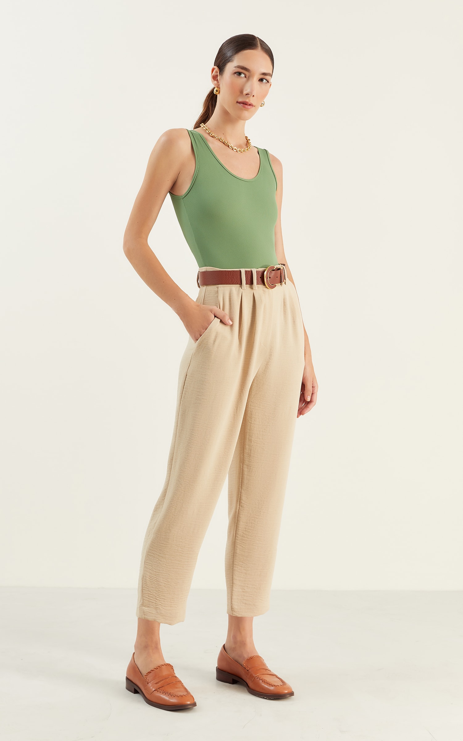 Calça Carmel Color Cru
