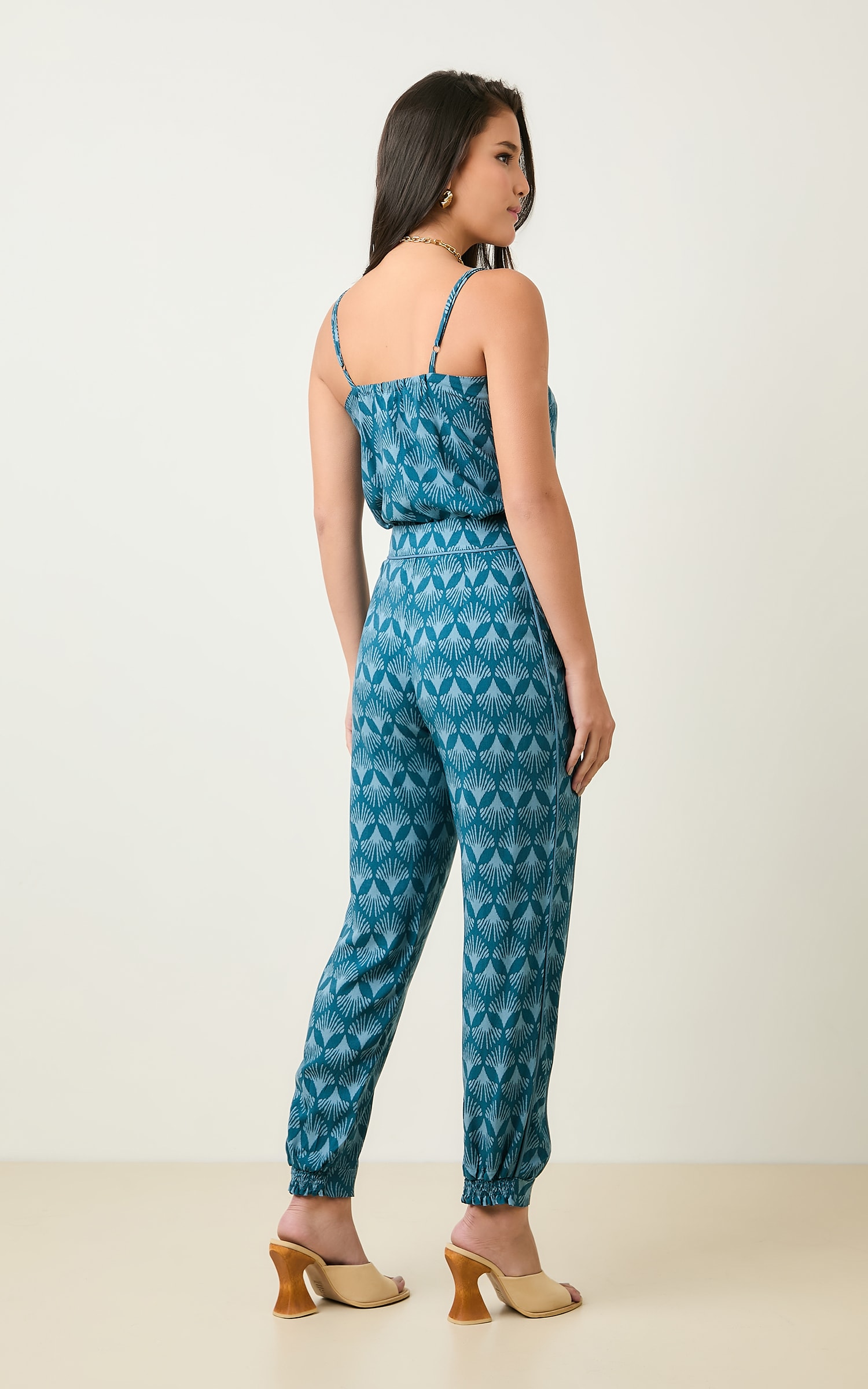 Calca Cenoura Detalhe Vivo Vila Azul Denim