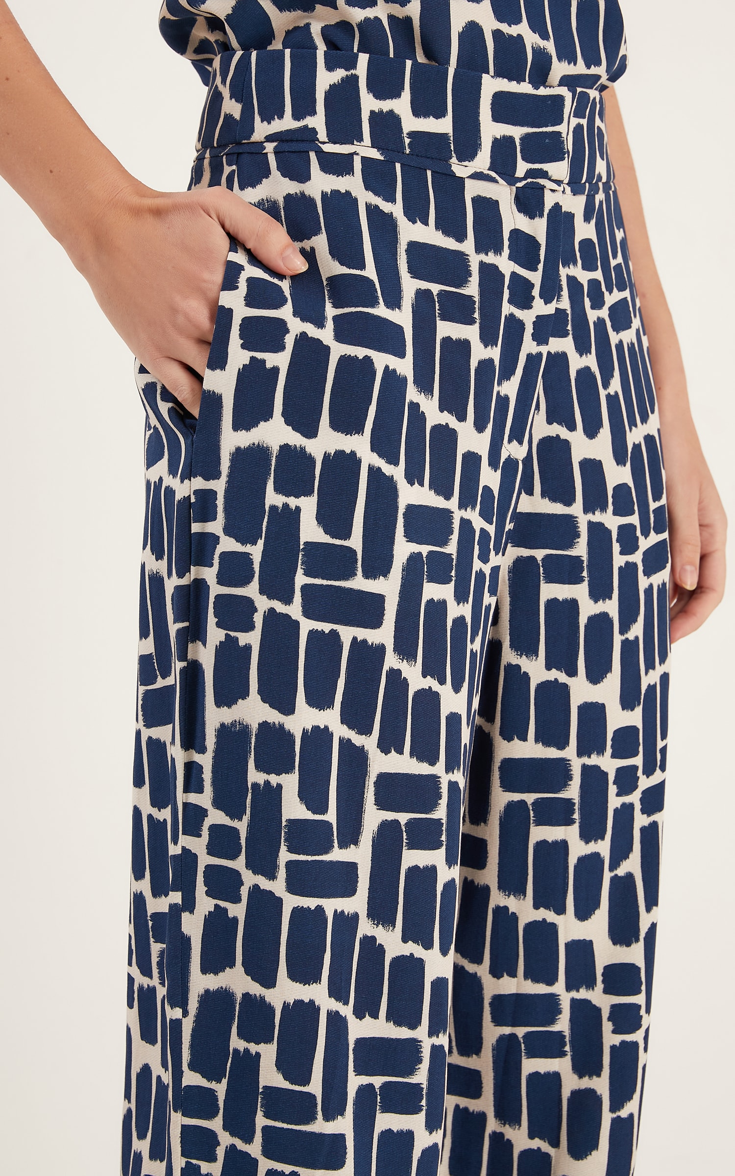 Calça Cenoura Marine Azul