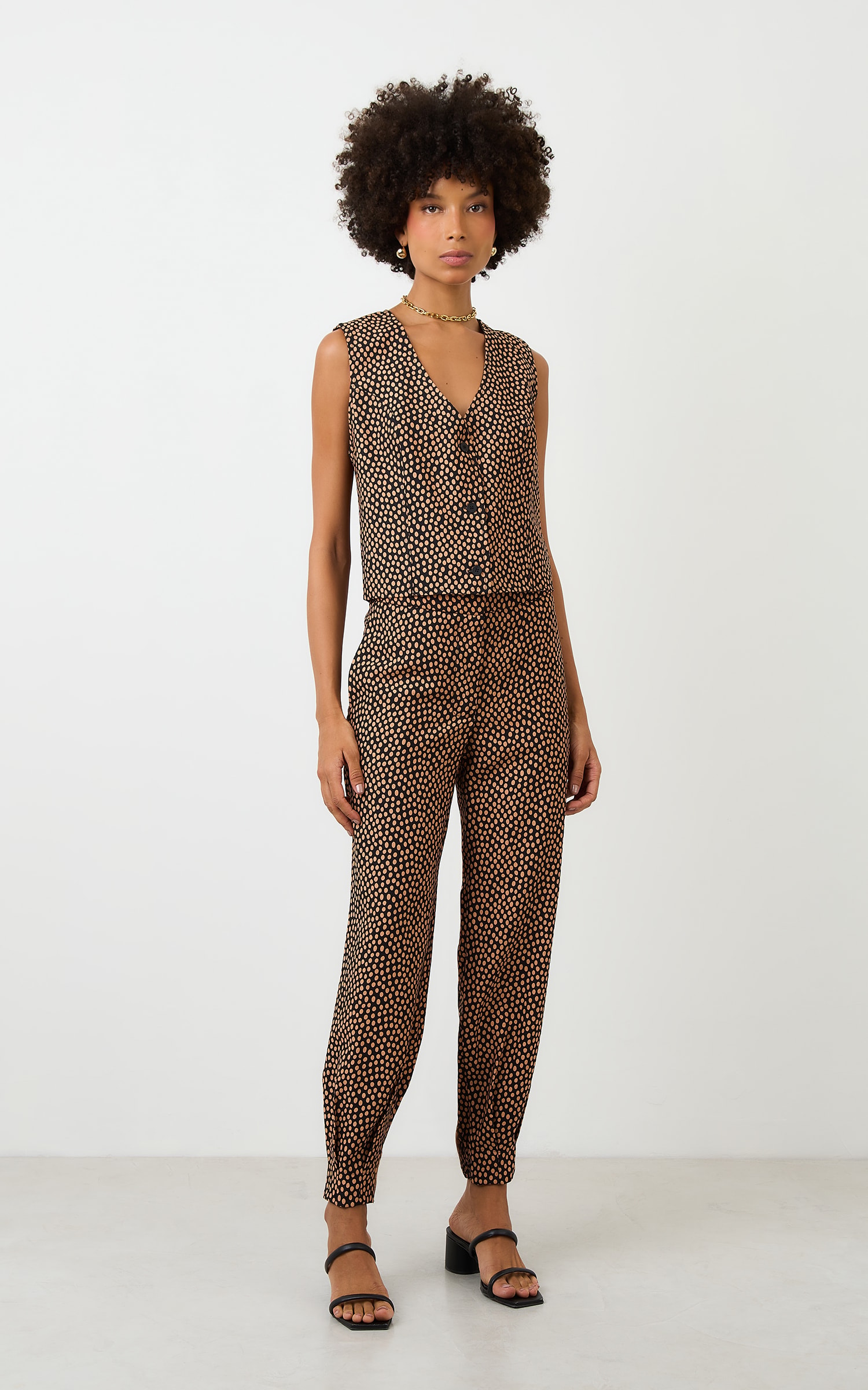 Calca Cenoura Toffee Preto