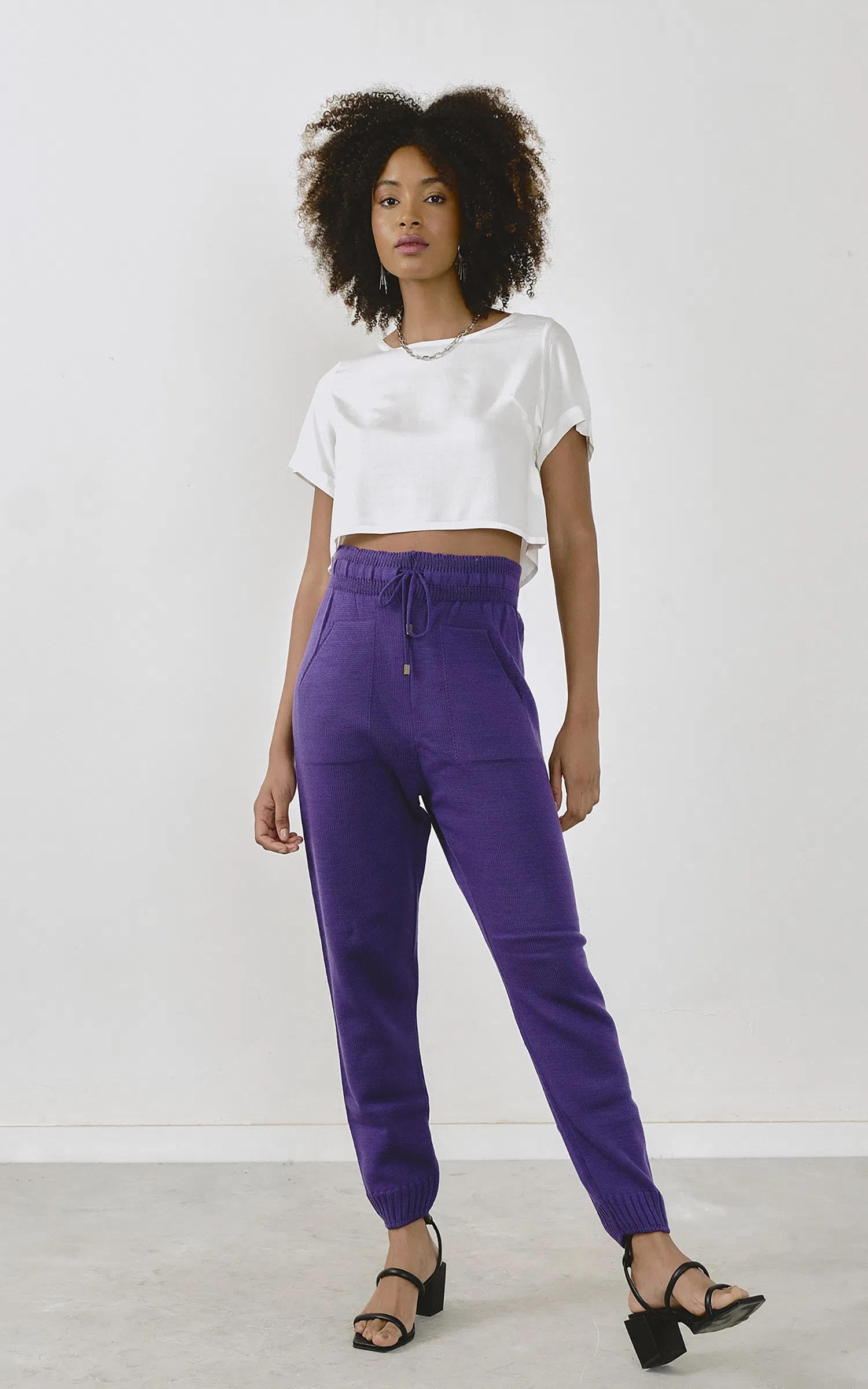 Calça Comfy Tricot Roxo