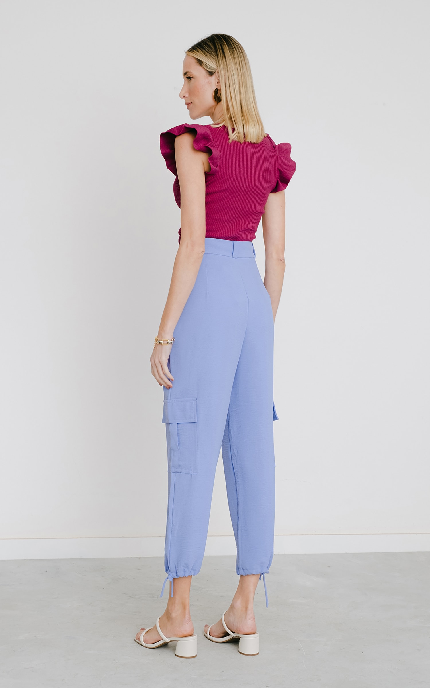 Calça Cordel Lavanda