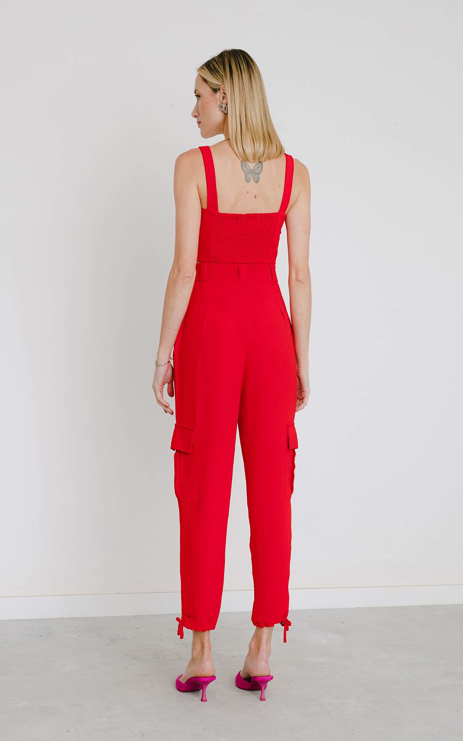 Calça Cordel Vermelho