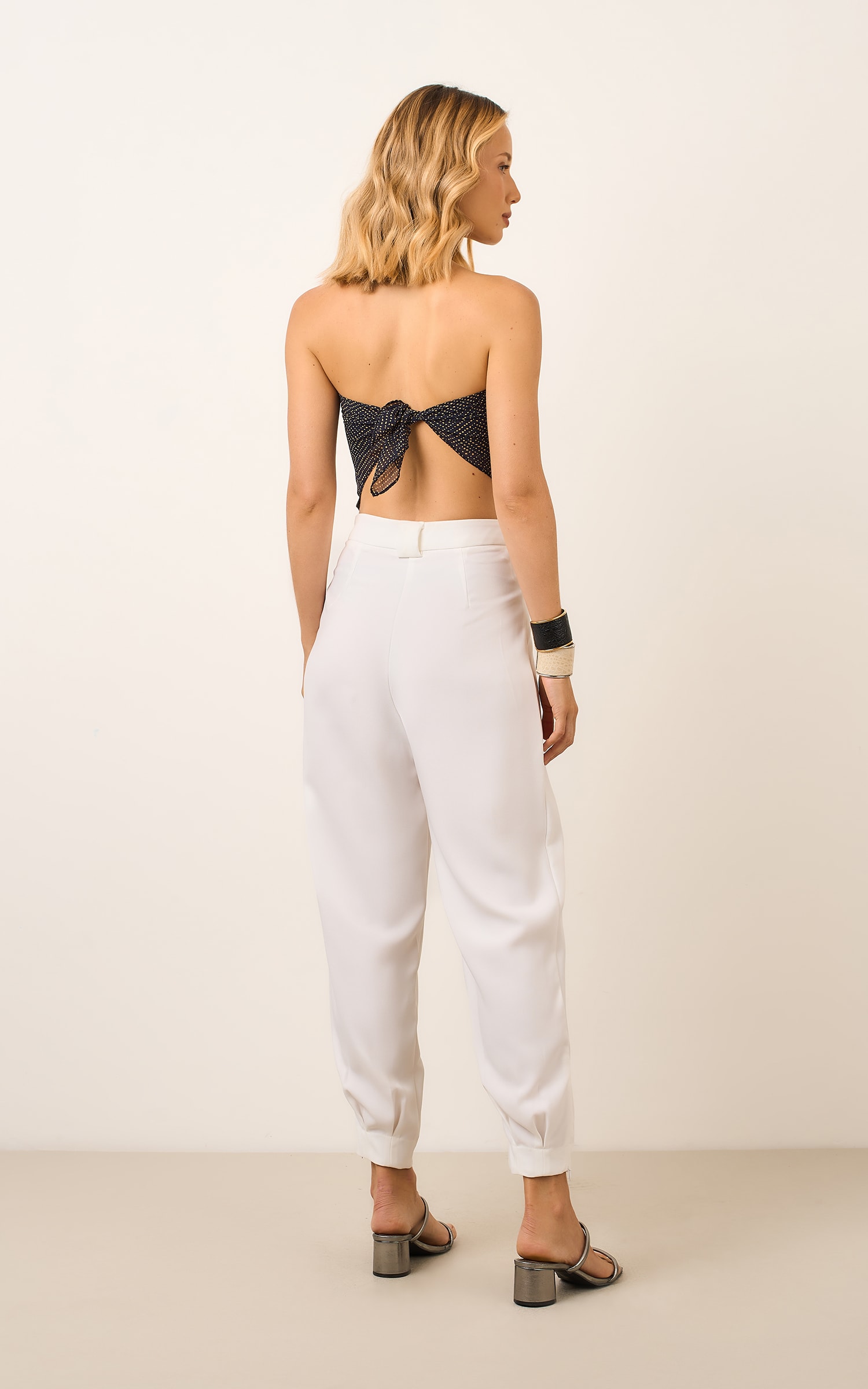 Calca Detalhe Ziper Guache Off White
