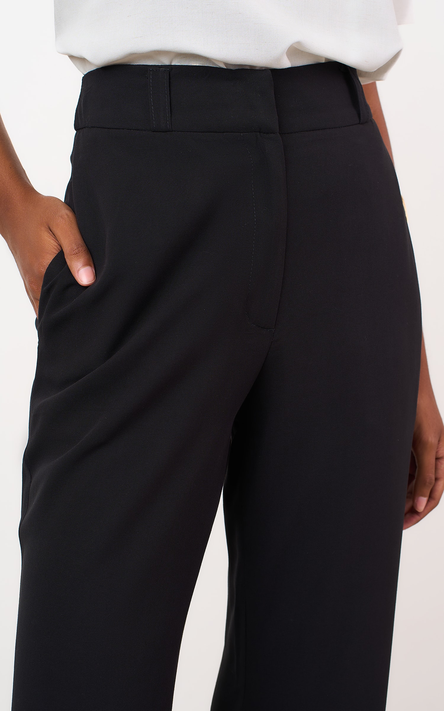 Calca Flare Latte Preto