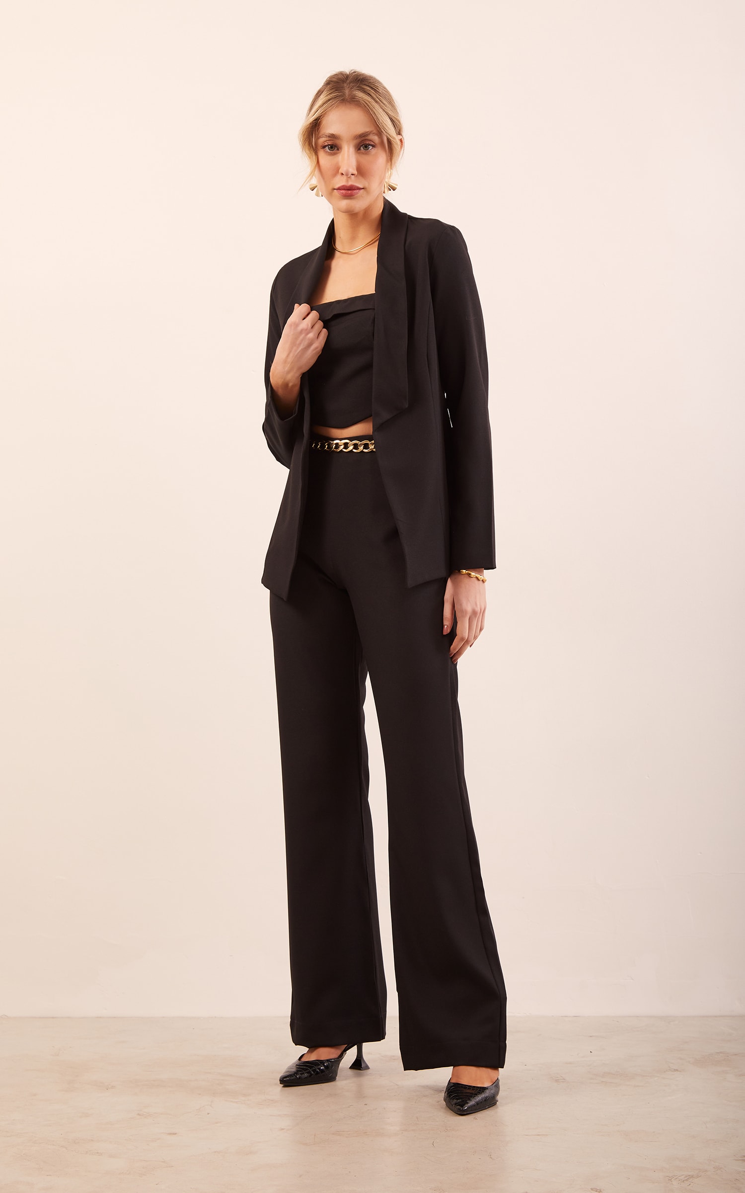 Calça Flare Moon Preto