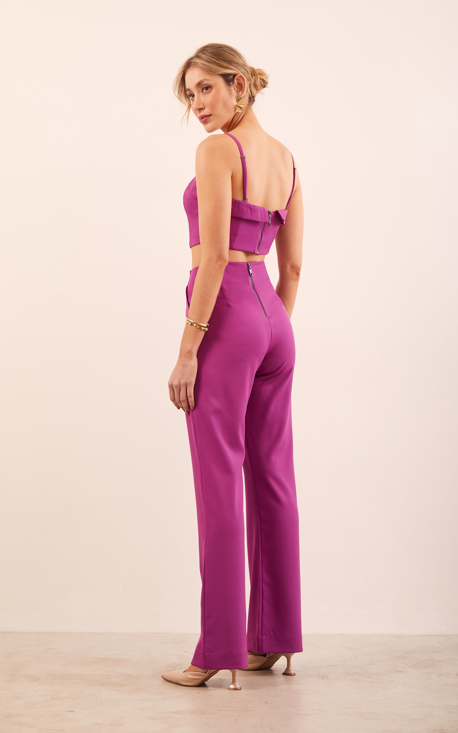 Calça Flare Moon Roxo
