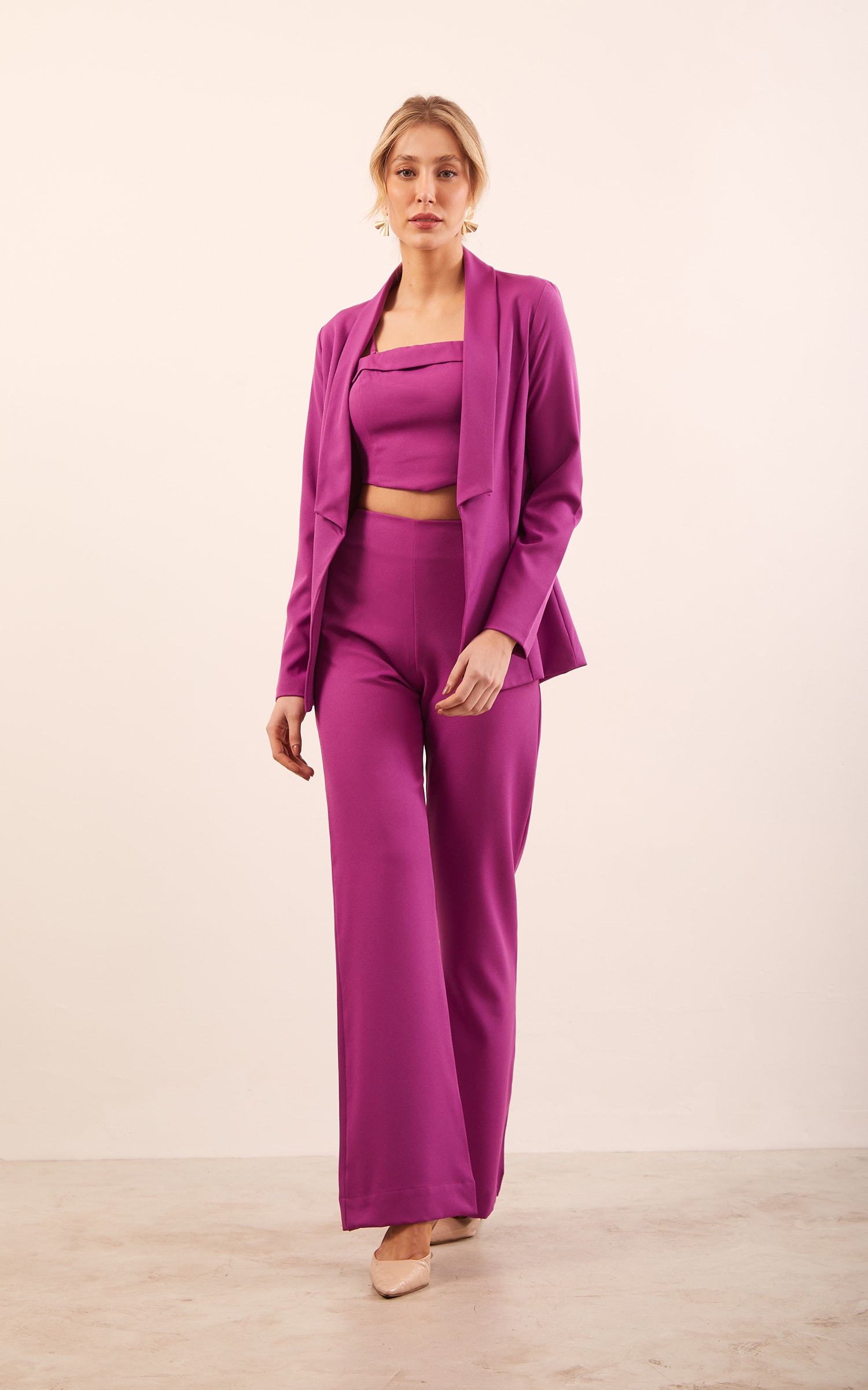 Calça Flare Moon Roxo