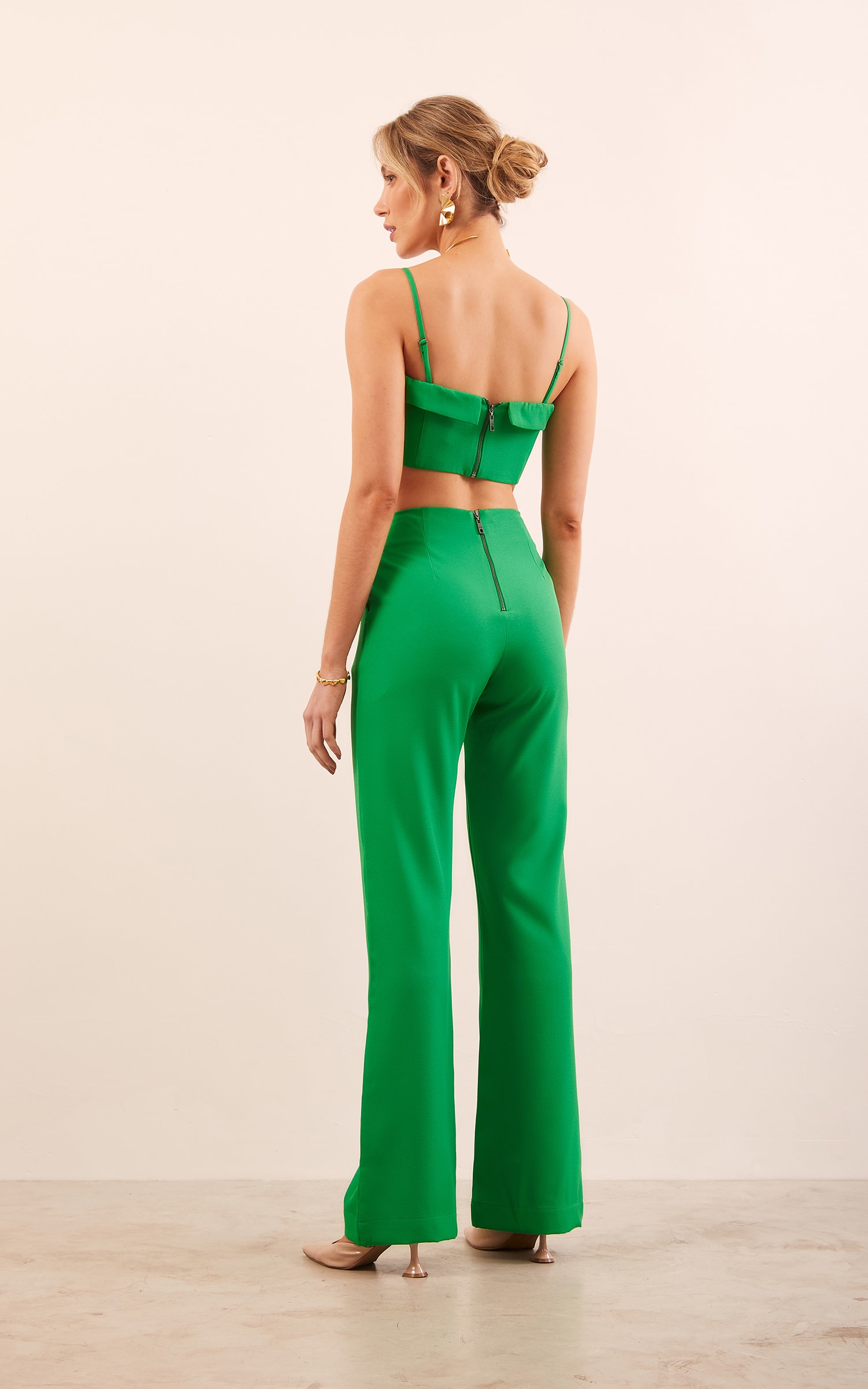 Calça Flare Moon Verde