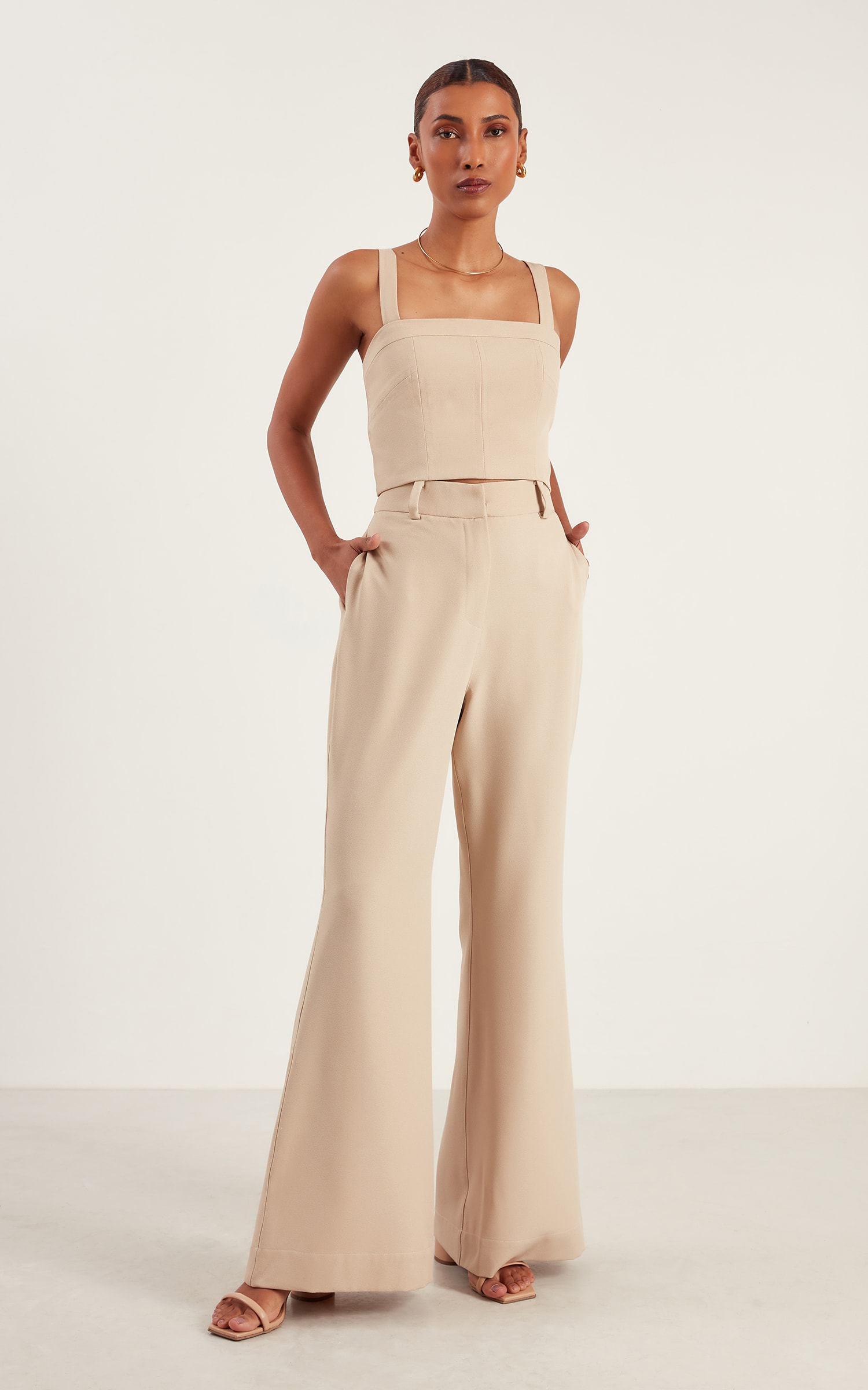 Calça Flare Sunny Natural