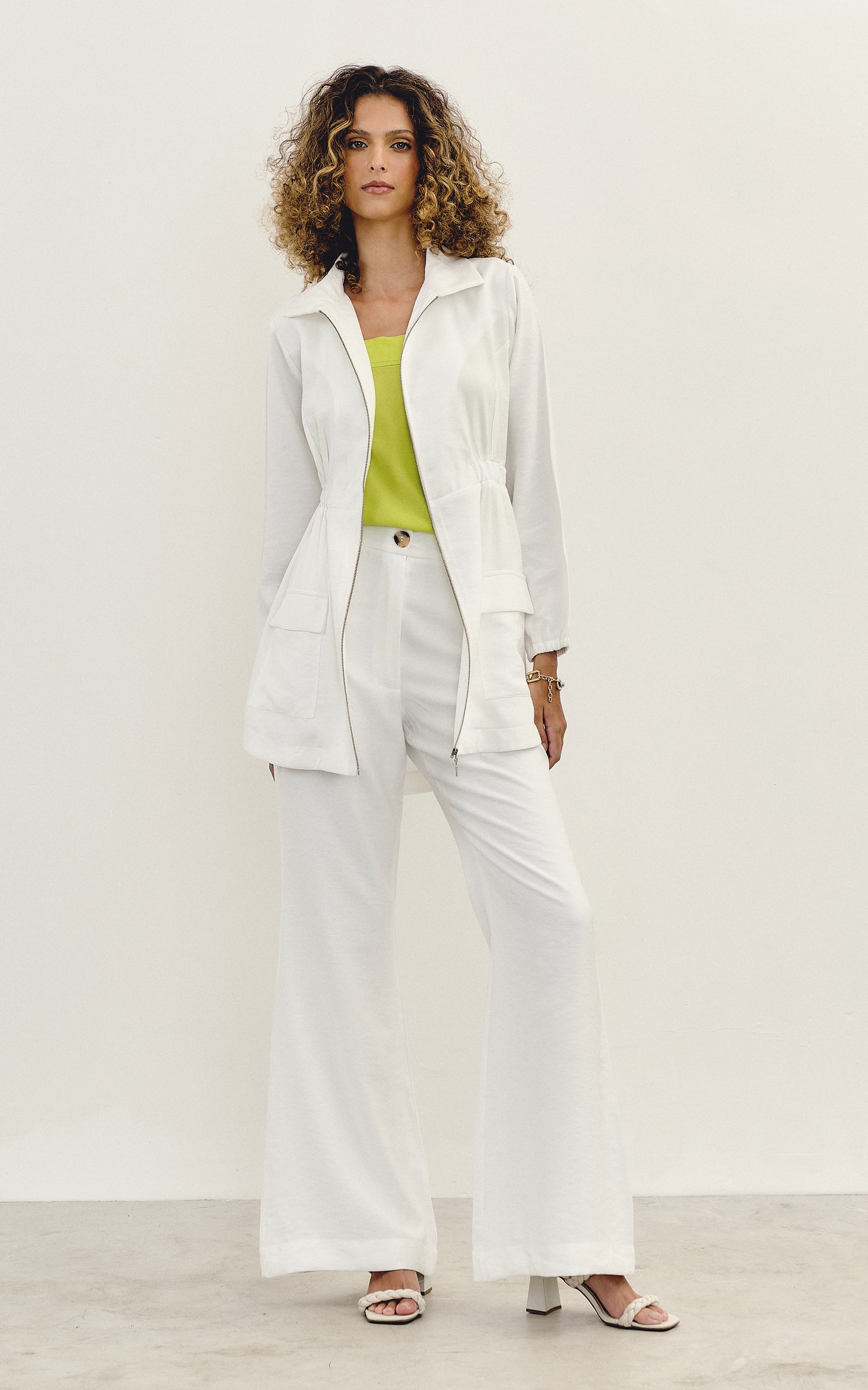 Calça Flare Terra Off White