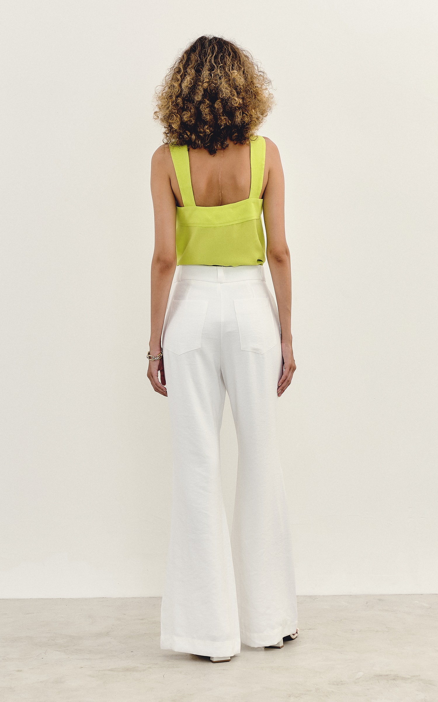 Calça Flare Terra Off White