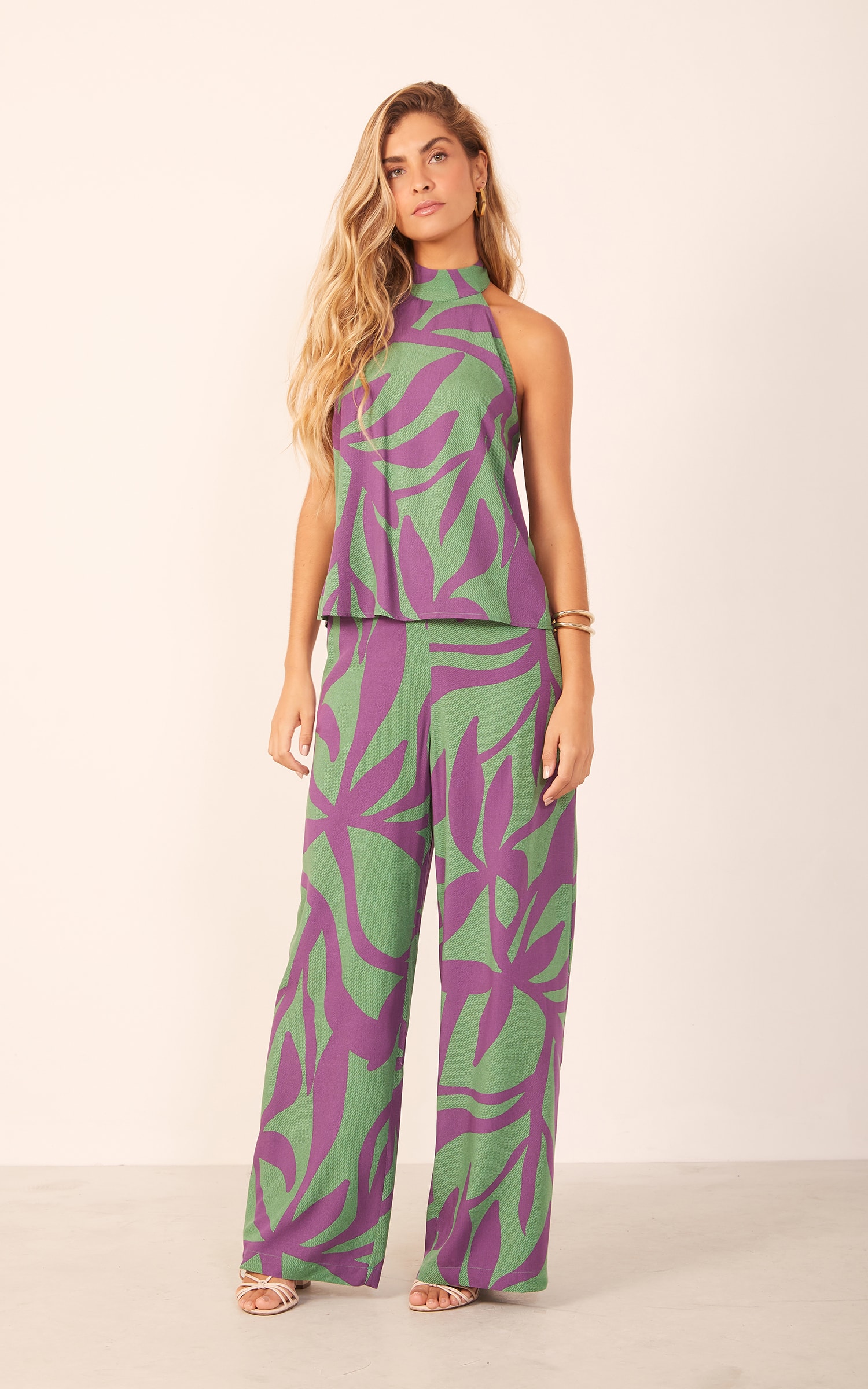 Calça Florescer Com Faixa Verde Militar