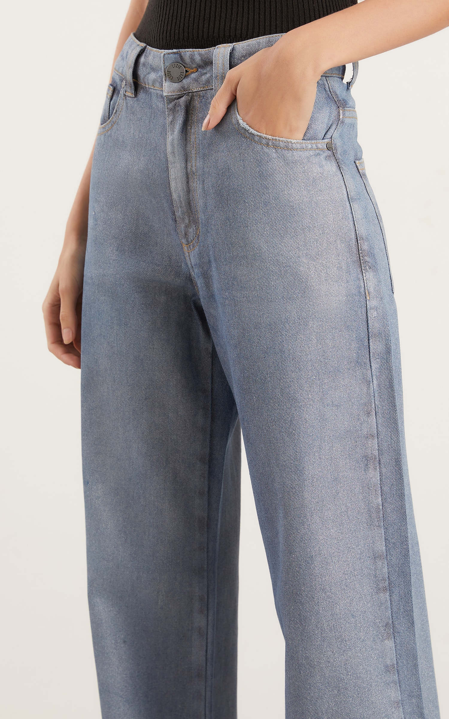 Calça Foil Jeans Claro