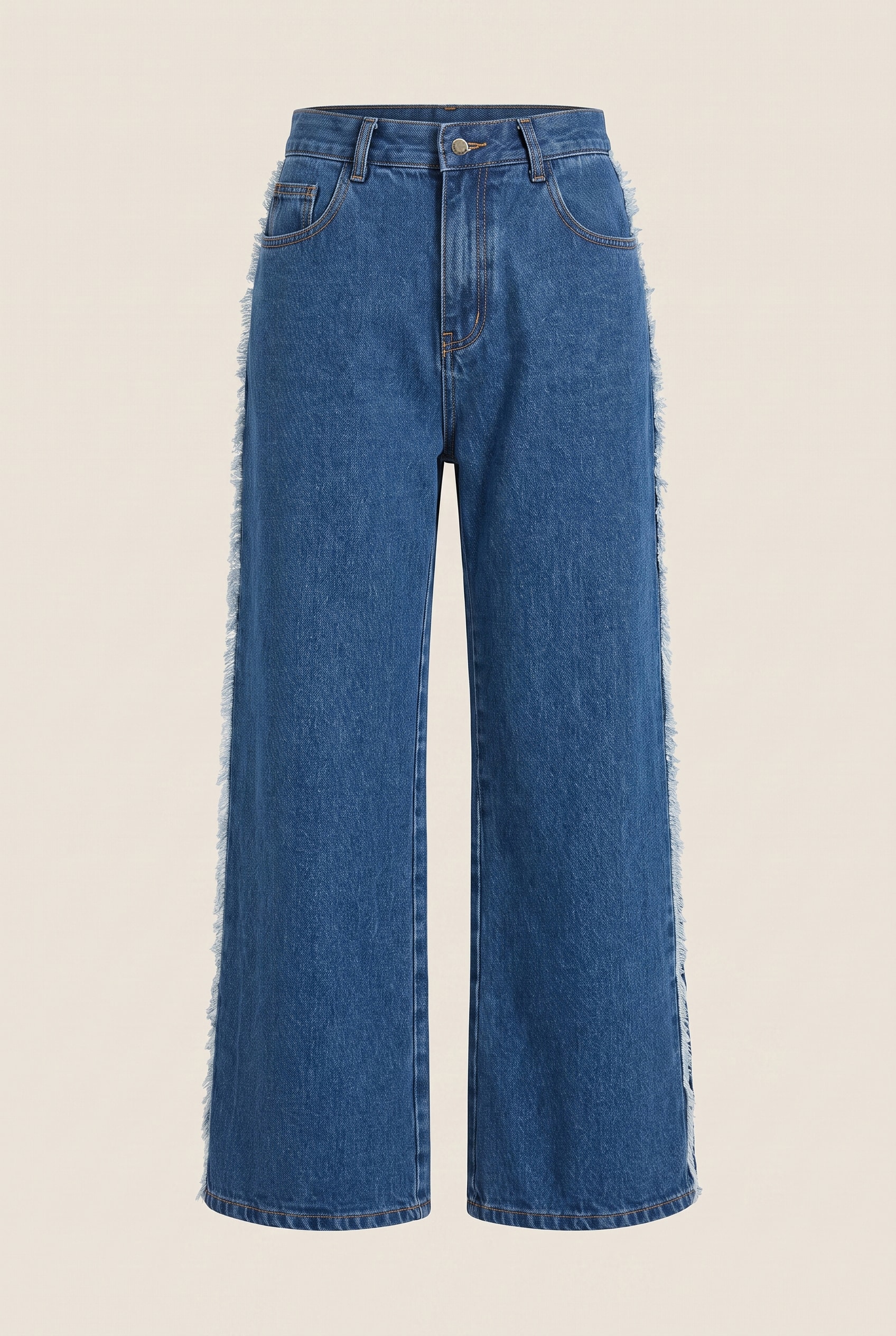 Calça Franja Jeans Medio