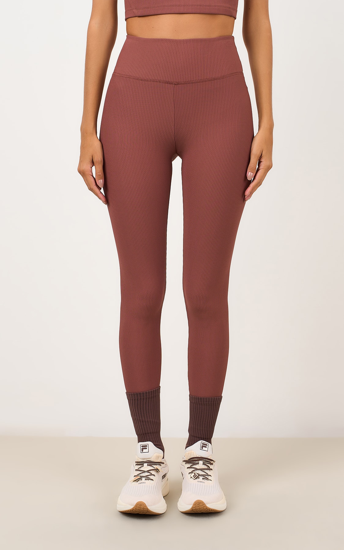 Calça Gym Fila Marrom