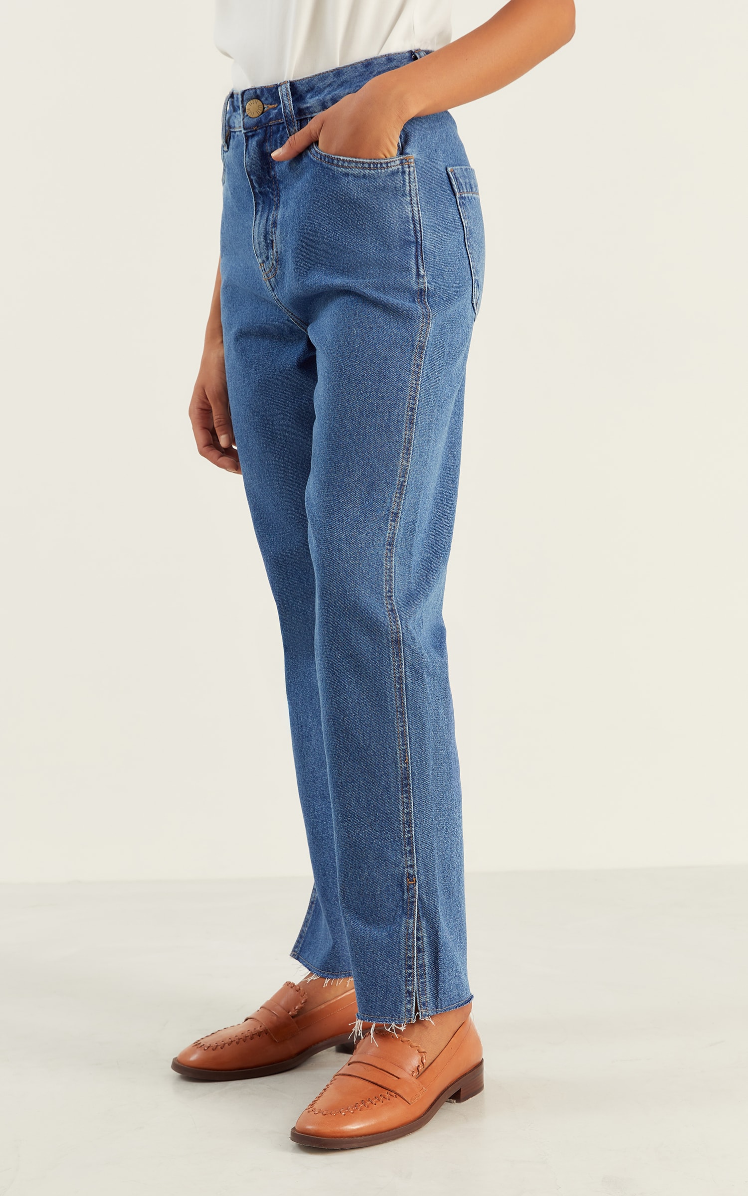 Calca Jeans Jeans Escuro