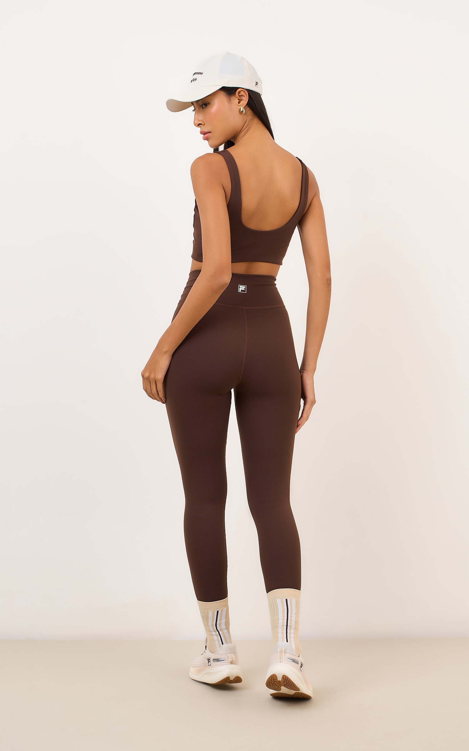 Calca Legging Fila Marrom