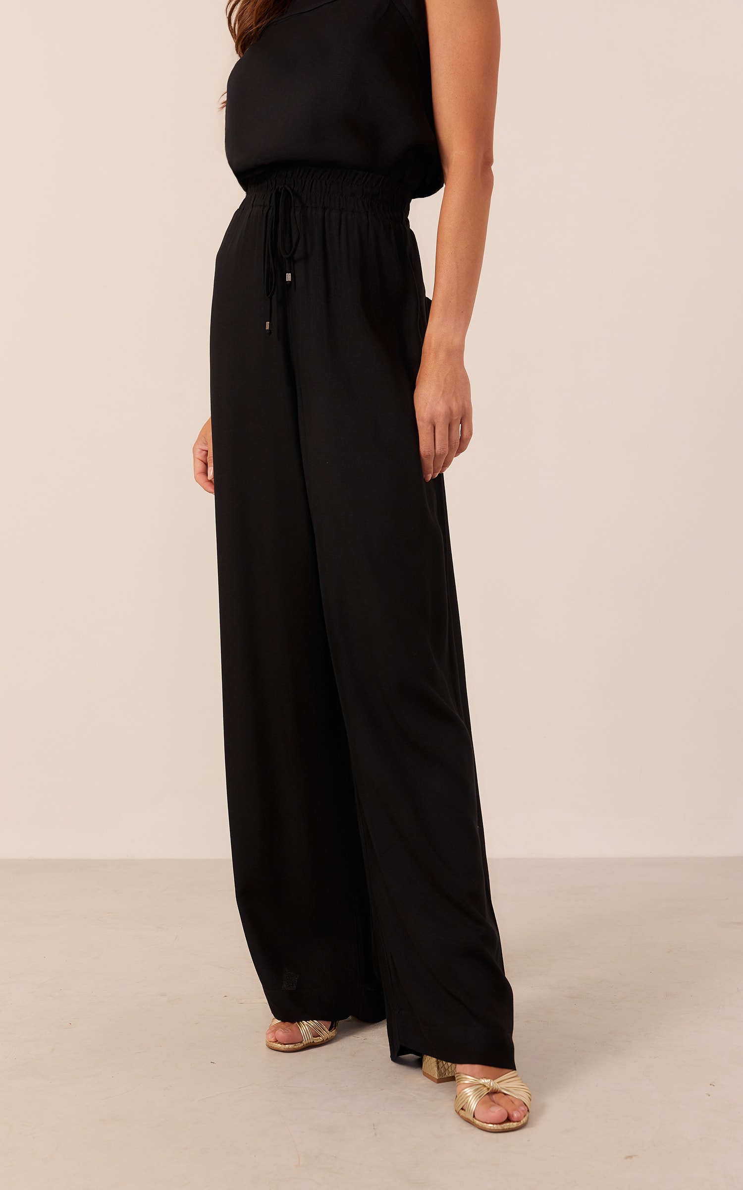 Calça Leveza Cós Elástico Preto